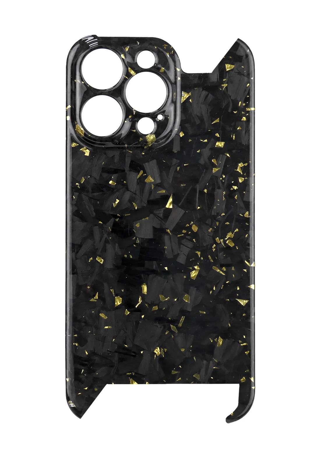 V2 Genuine Forged Carbon Fiber iPhone Case - Gold