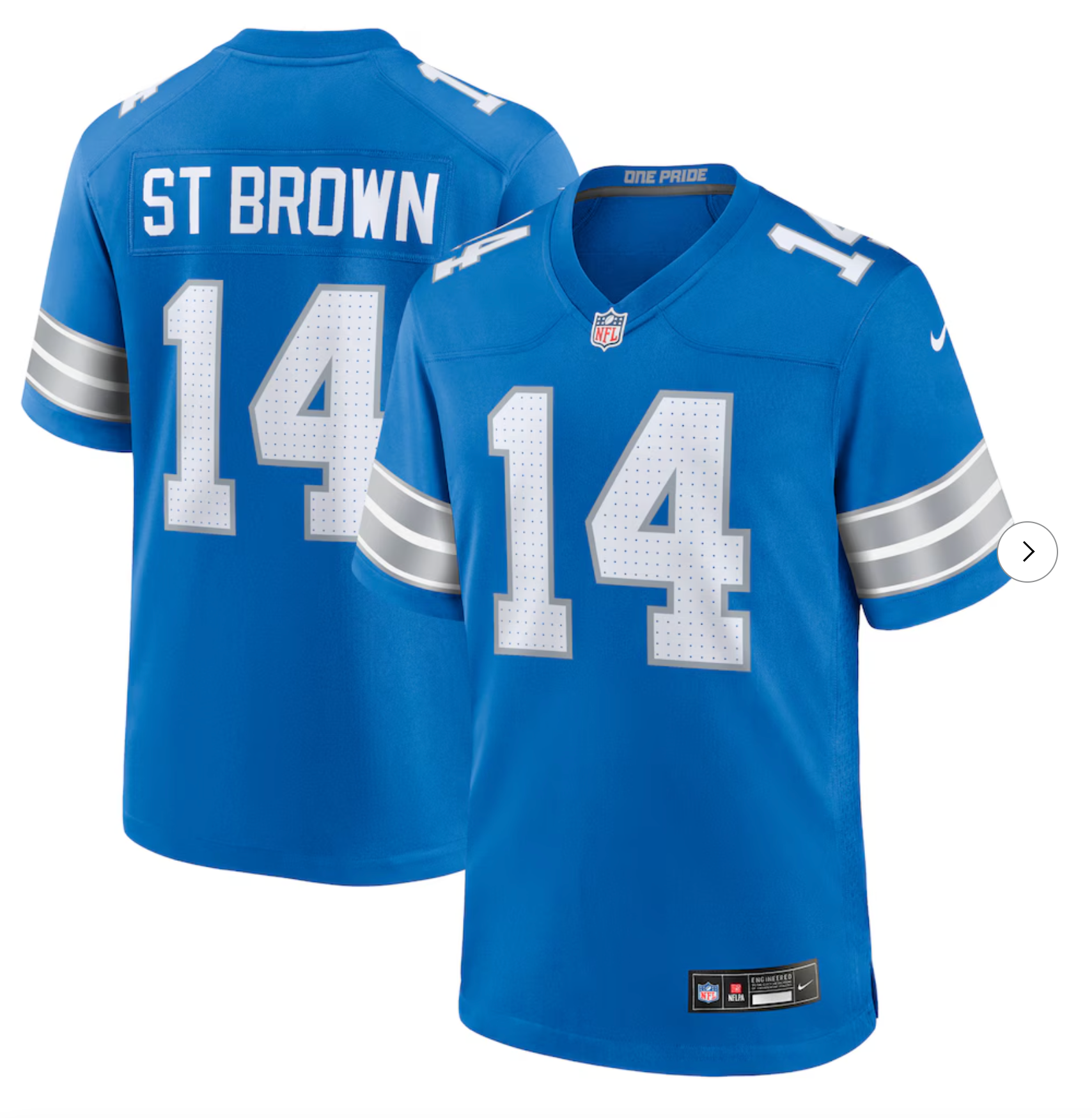 Amon-Ra St. Brown Detroit Lions Nike 2nd Alternate Game Jersey - Blue