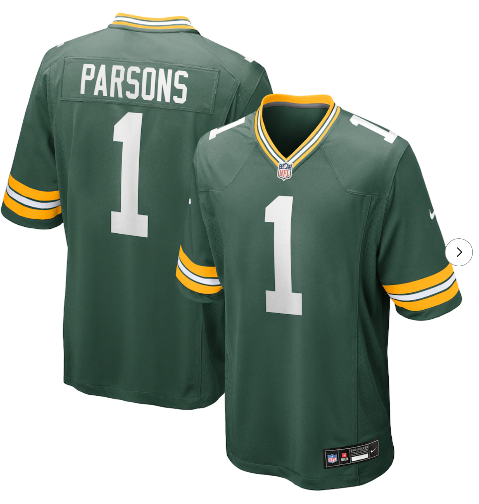 Micah Parsons Green Bay Packers Nike Game Player Jersey - Green