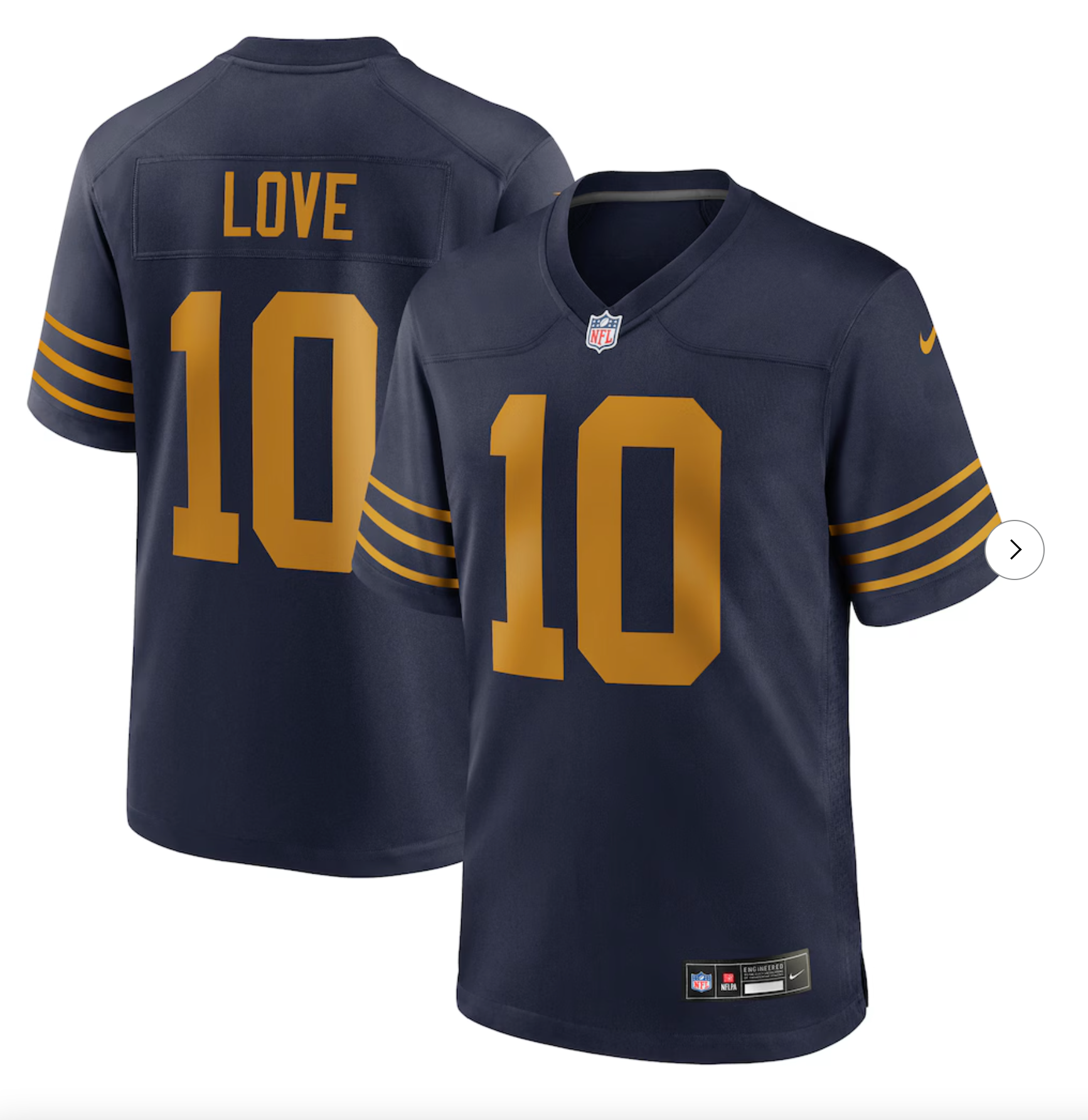 Jordan Love Green Bay Packers Nike The 1923 Classic Game Jersey - Navy