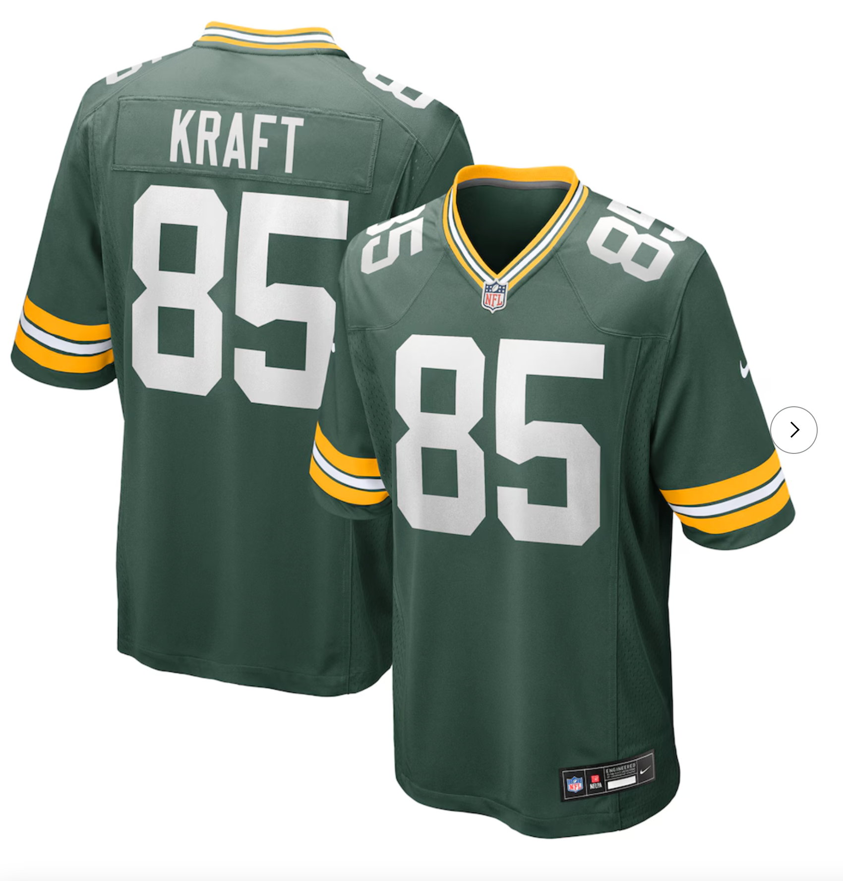 Tucker Kraft Green Bay Packers Nike Game Jersey - Green