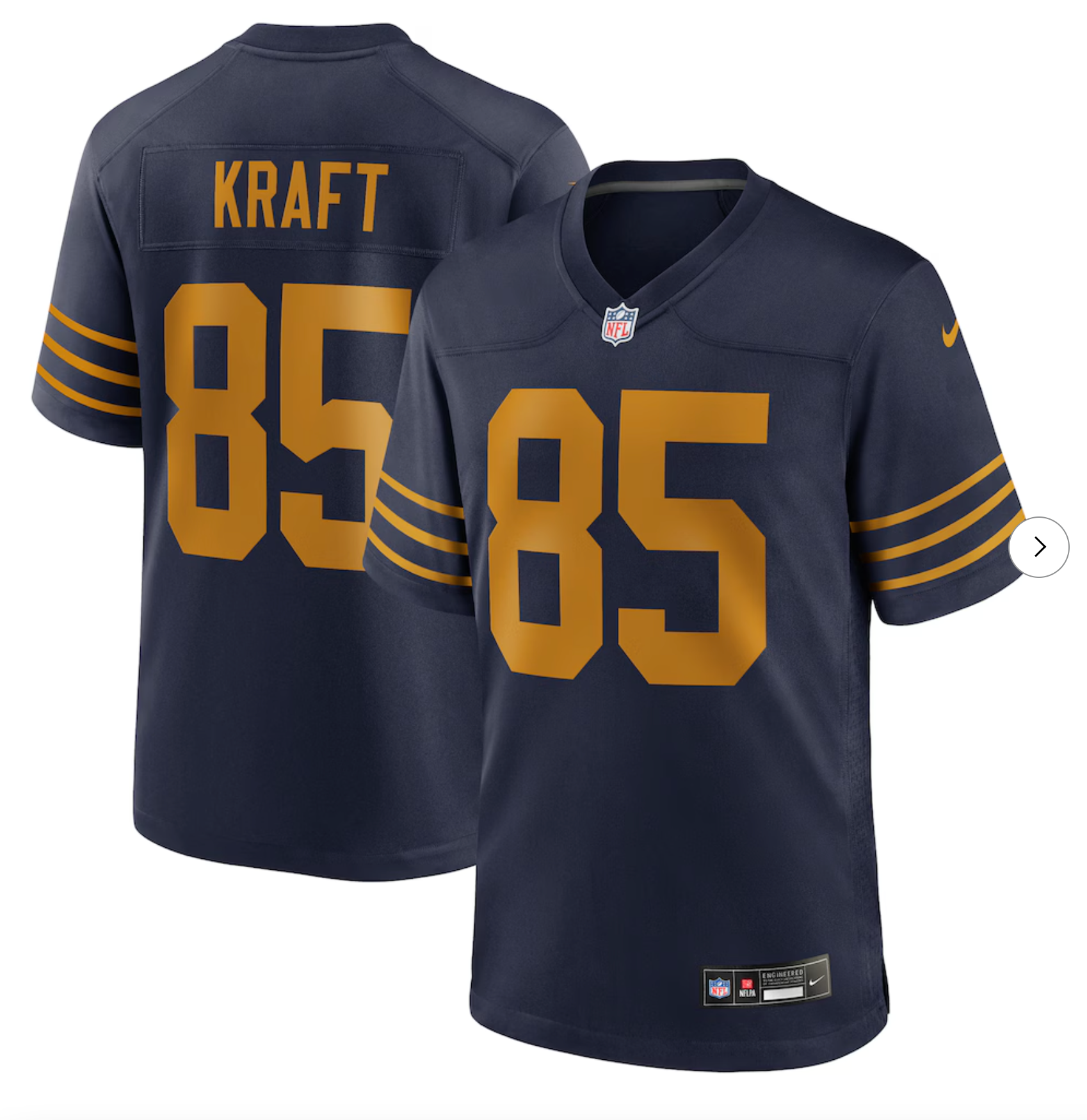 Tucker Kraft Green Bay Packers Nike Alternate Game Jersey - Navy