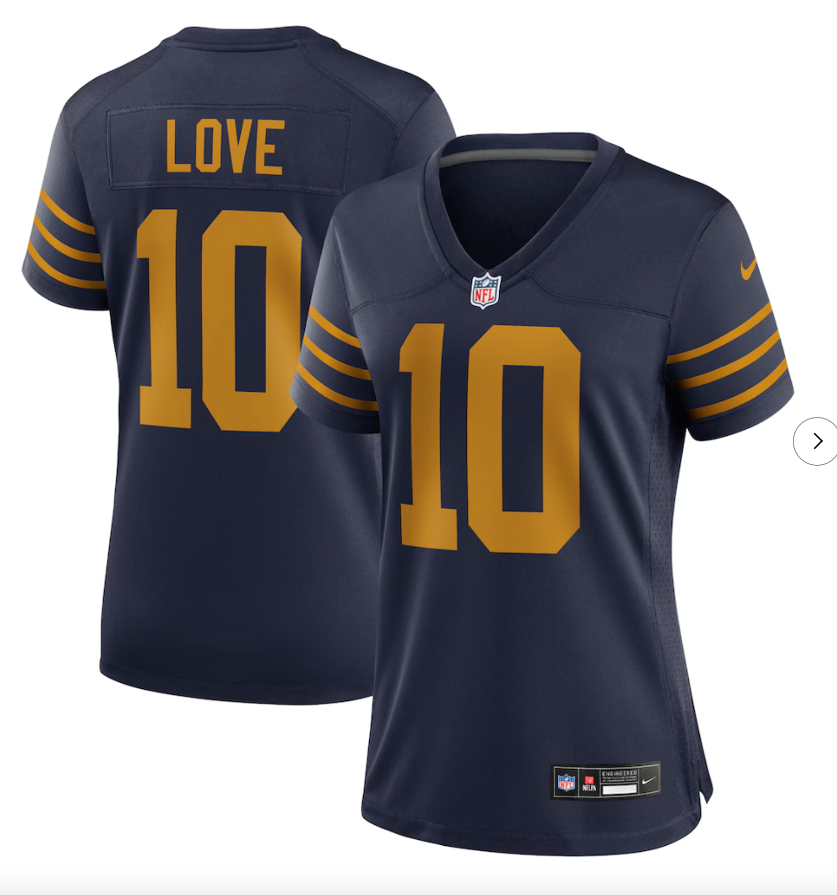 Jordan Love Green Bay Packers Nike Women's The 1923 Classic Game Jersey - Navy
