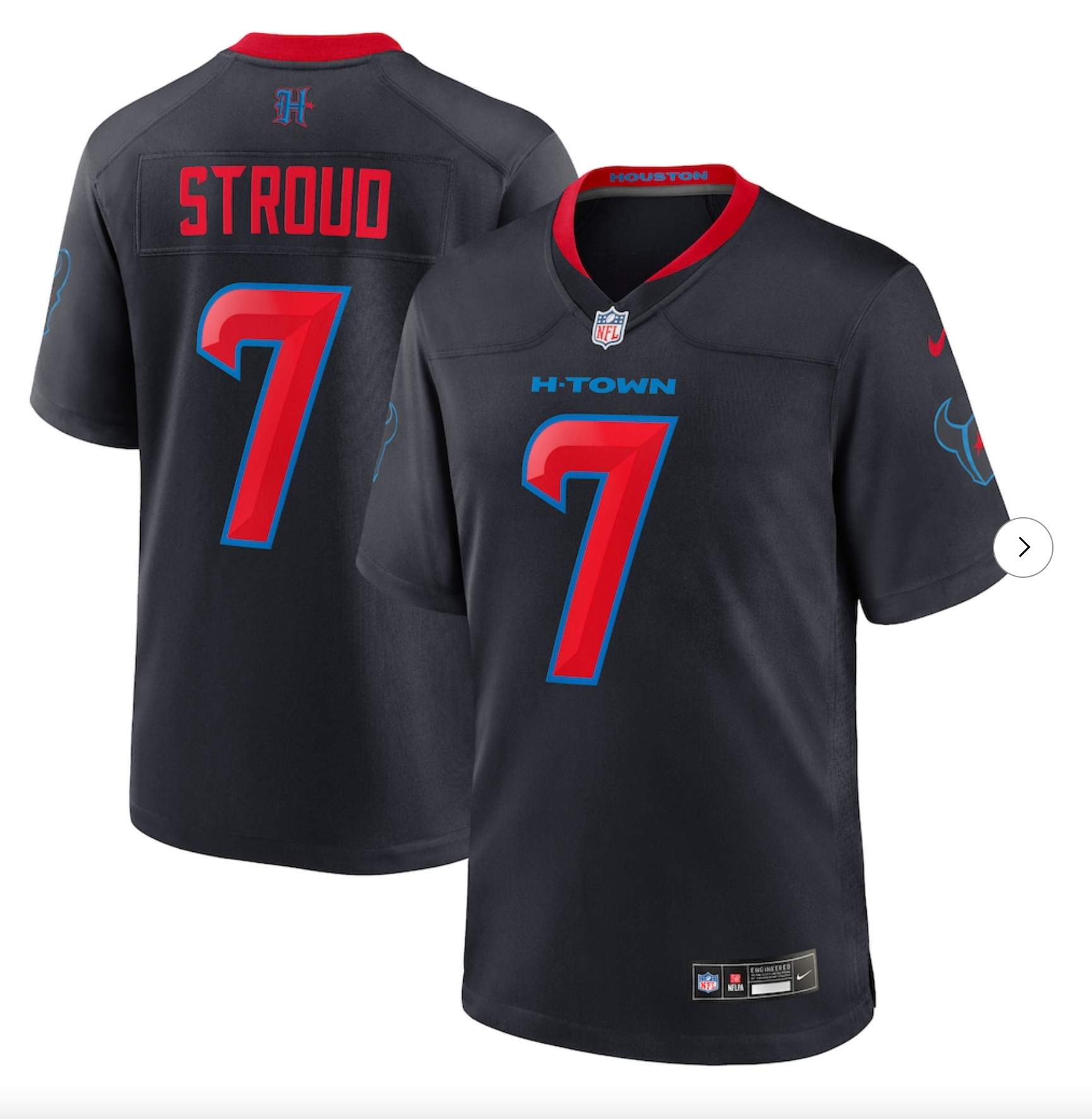 C.J. Stroud Houston Texans Nike 2nd Alternate Game Jersey - Navy