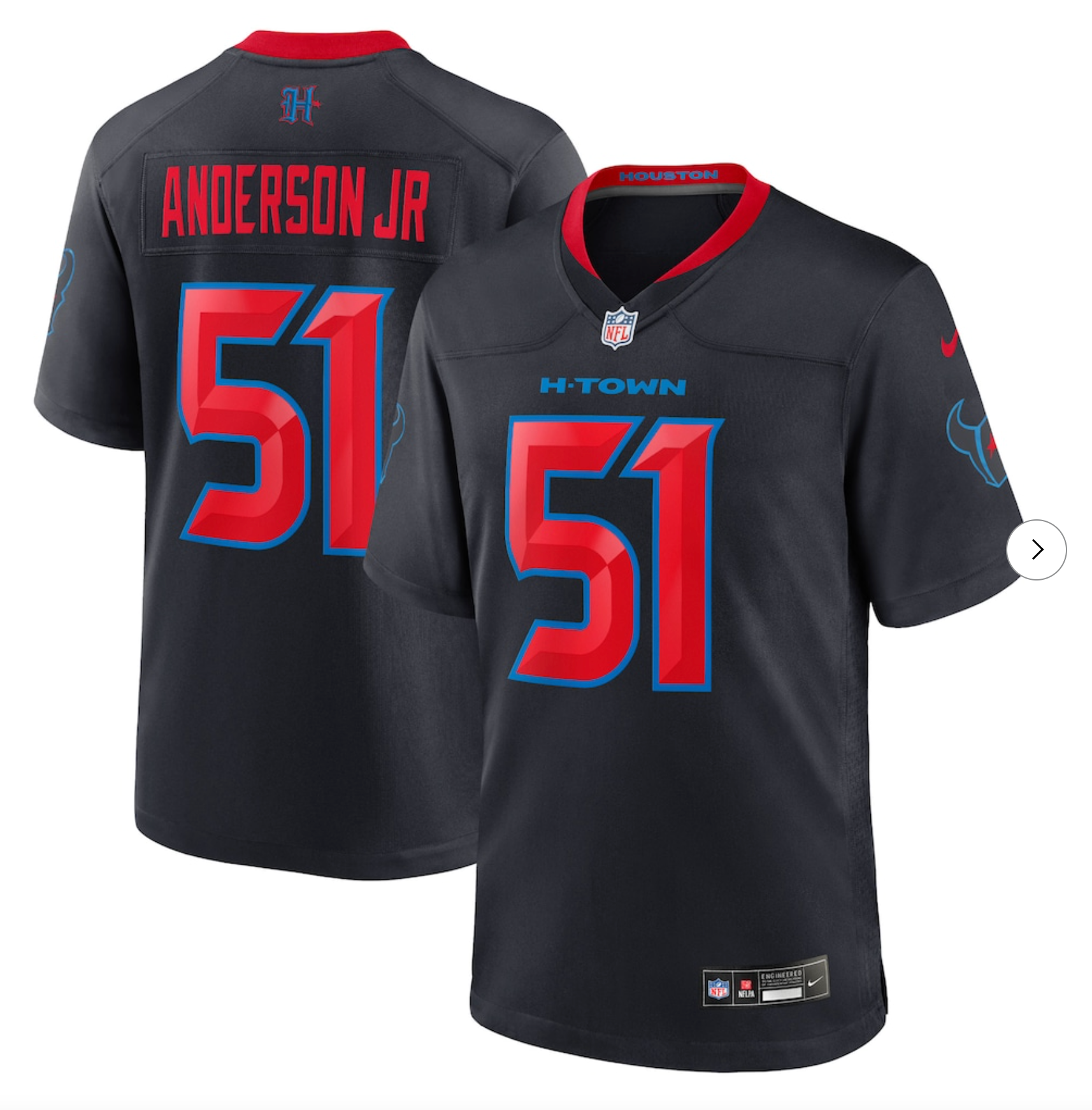 Will Anderson Jr. Houston Texans Nike Alternate Game Jersey - Navy