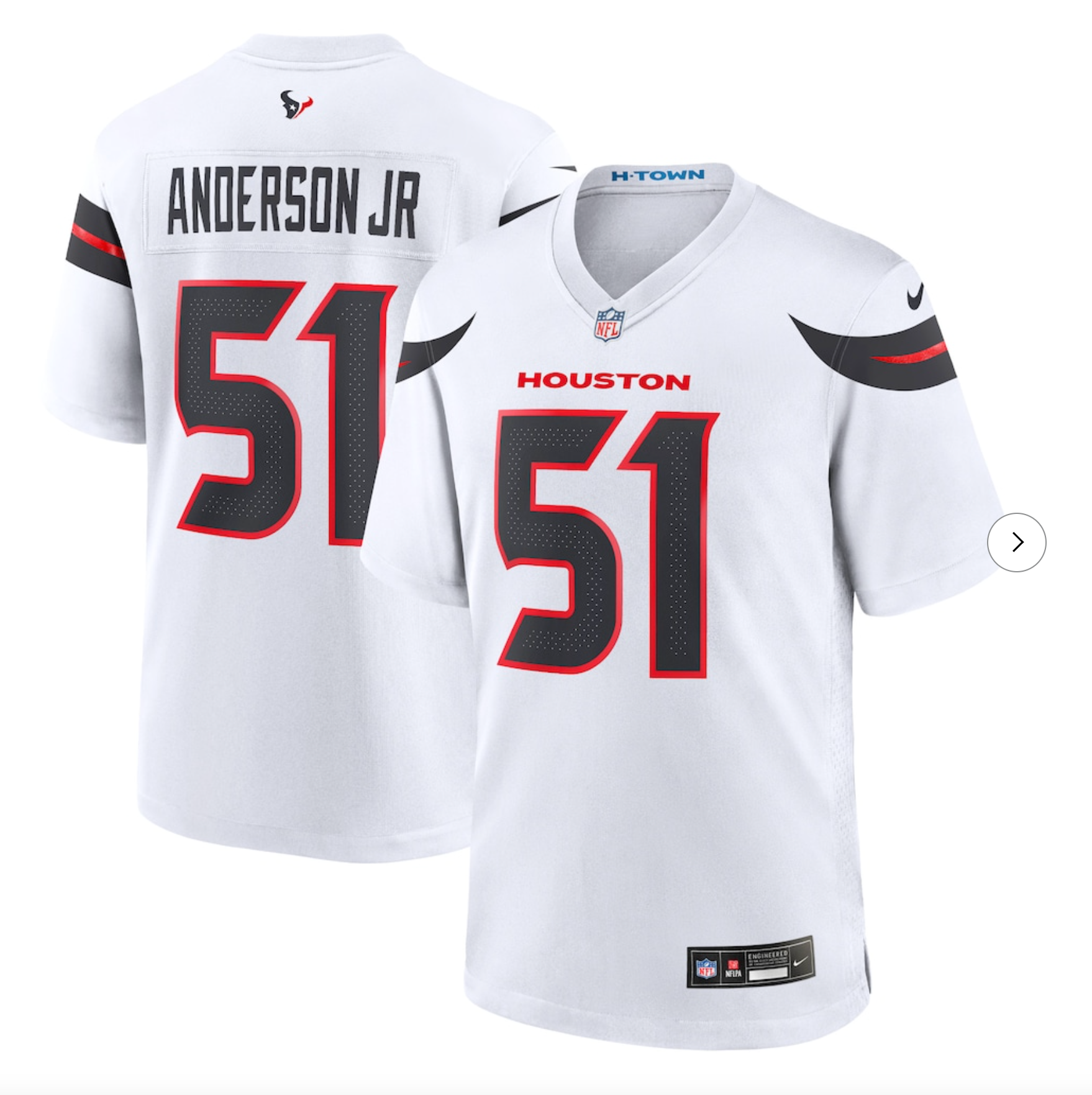 Will Anderson Jr. Houston Texans Nike Alternate Game Jersey - White