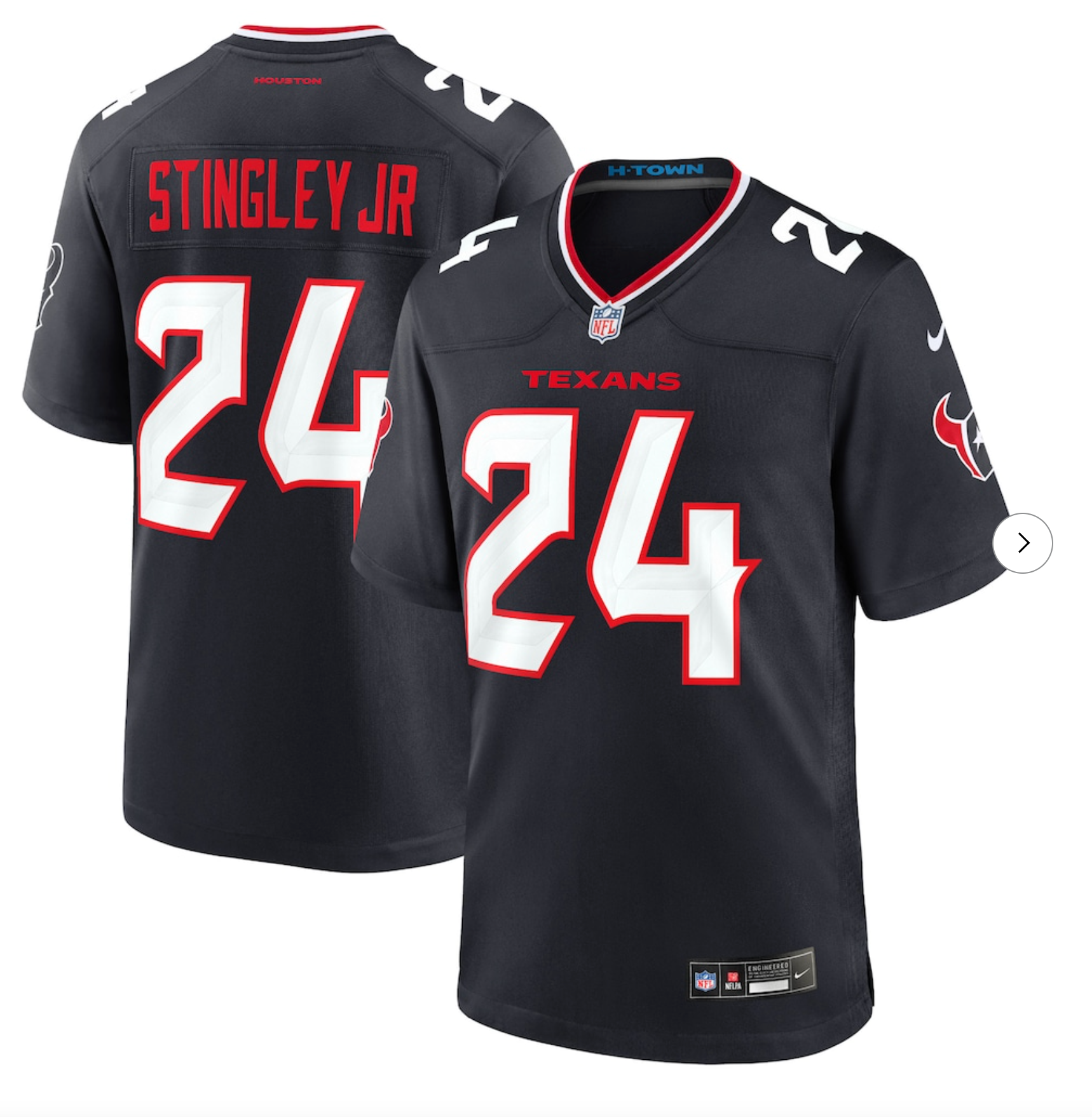 Derek Stingley Jr. Houston Texans Nike Game Jersey - Navy
