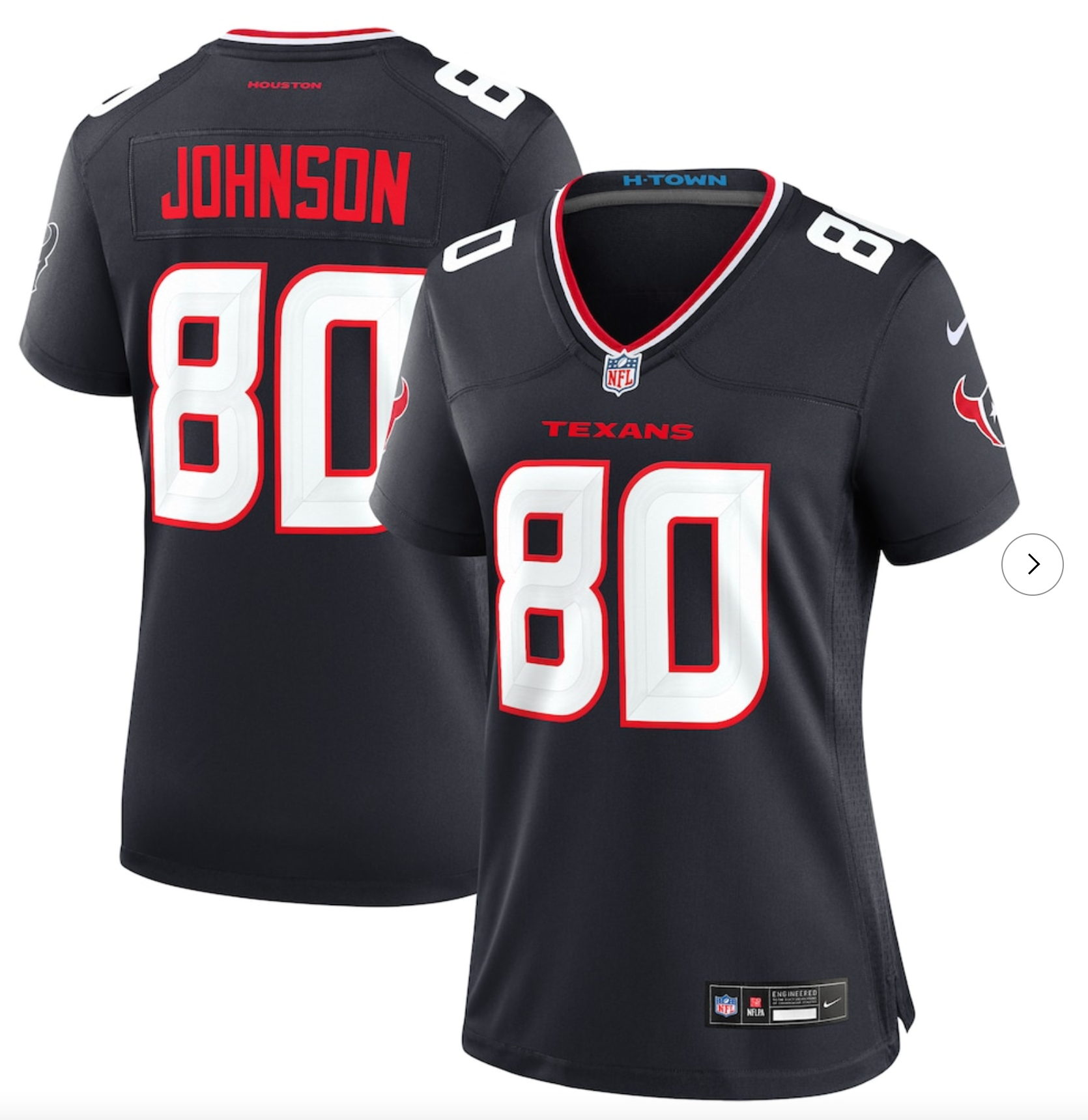 Andre Johnson Houston Texans Nike Women's Team Retired Player Game Jersey - Navy