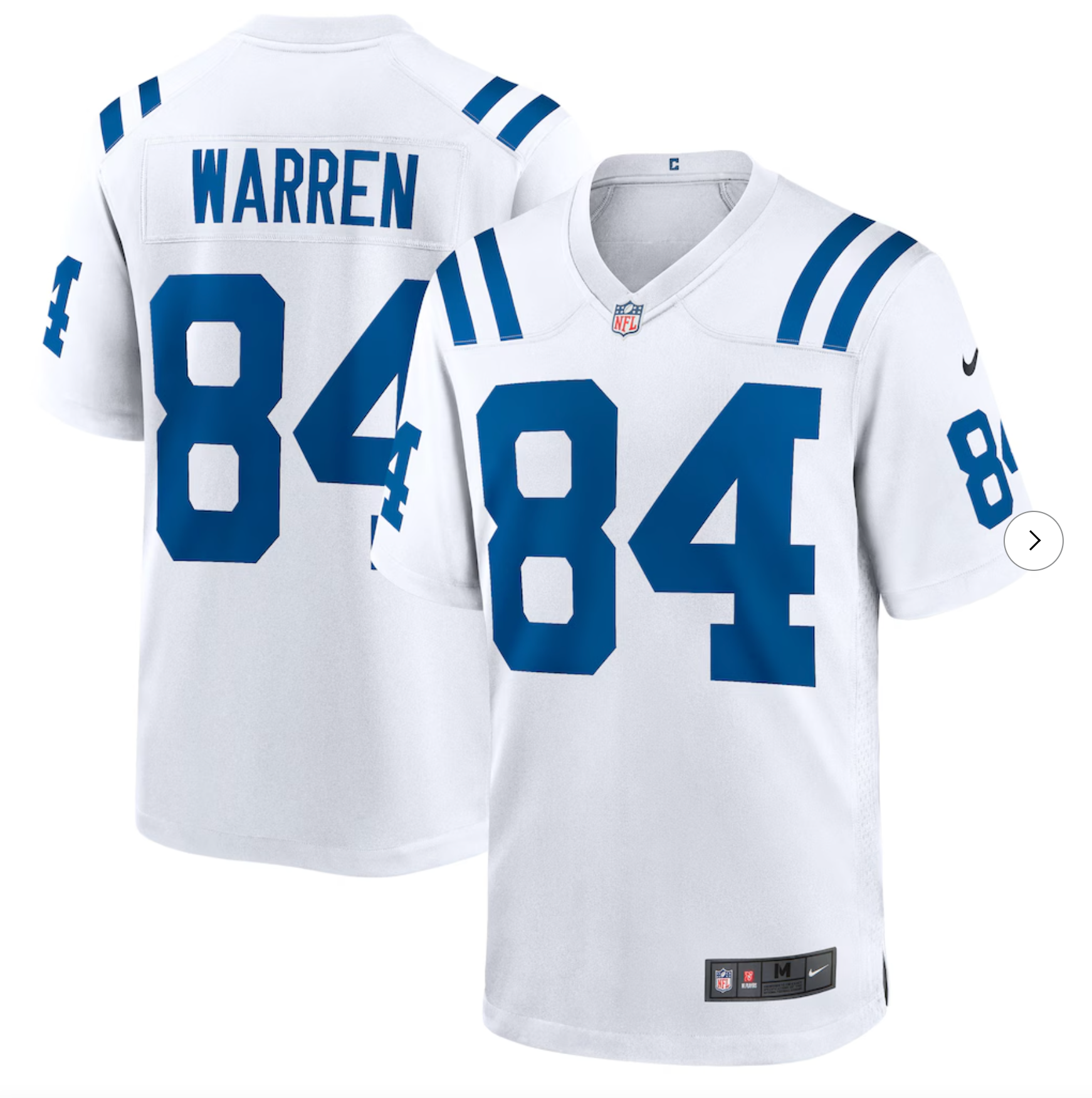 Tyler Warren Indianapolis Colts Nike Game Jersey - White