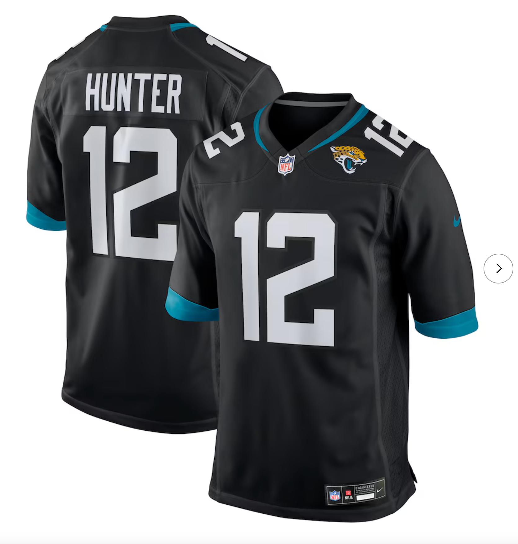 Travis Hunter Jacksonville Jaguars Nike 2025 NFL Draft First Round Pick Game Jersey - Black