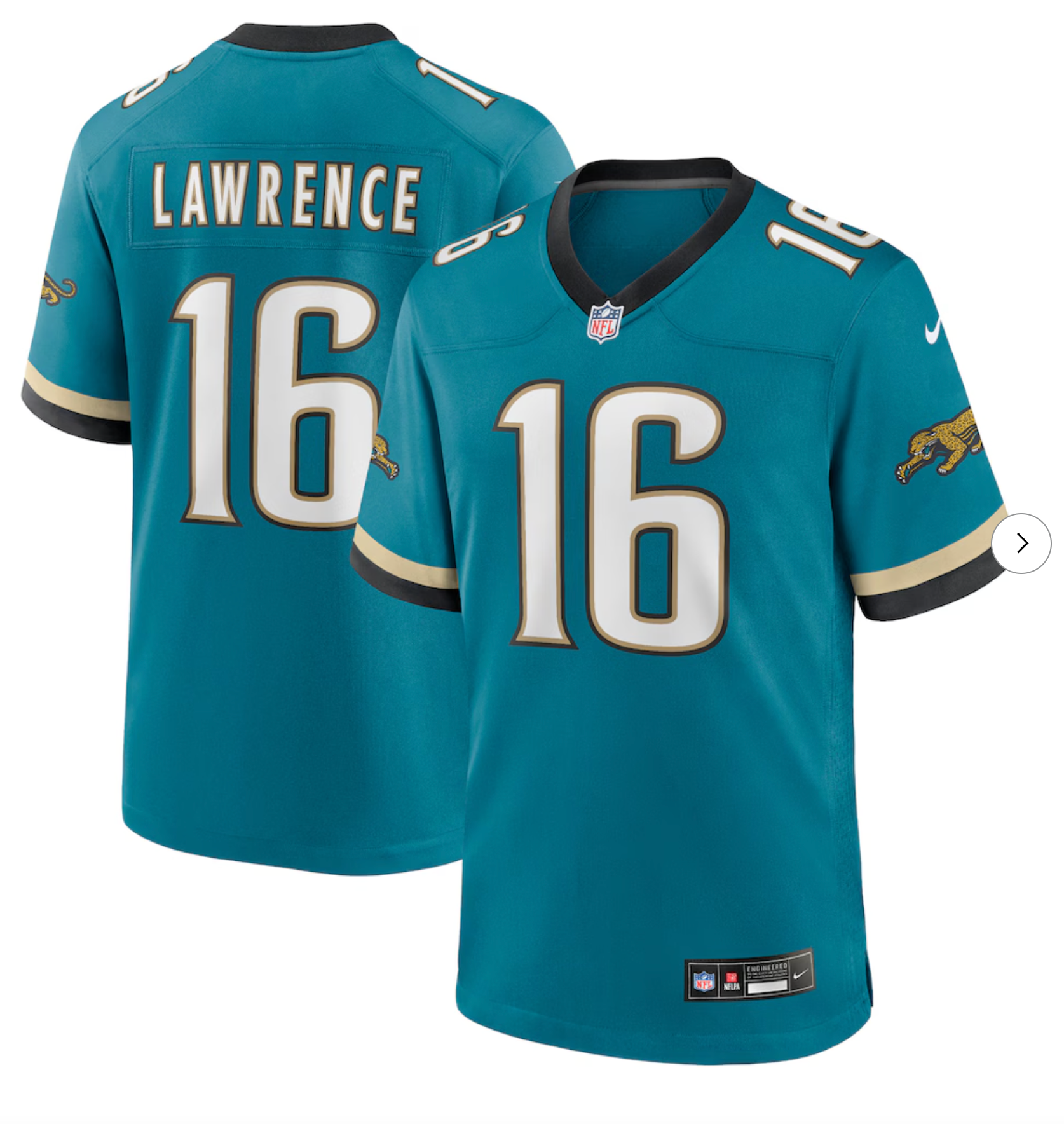Trevor Lawrence Jacksonville Jaguars Nike Prowler Throwback Player Game Jersey - Tea