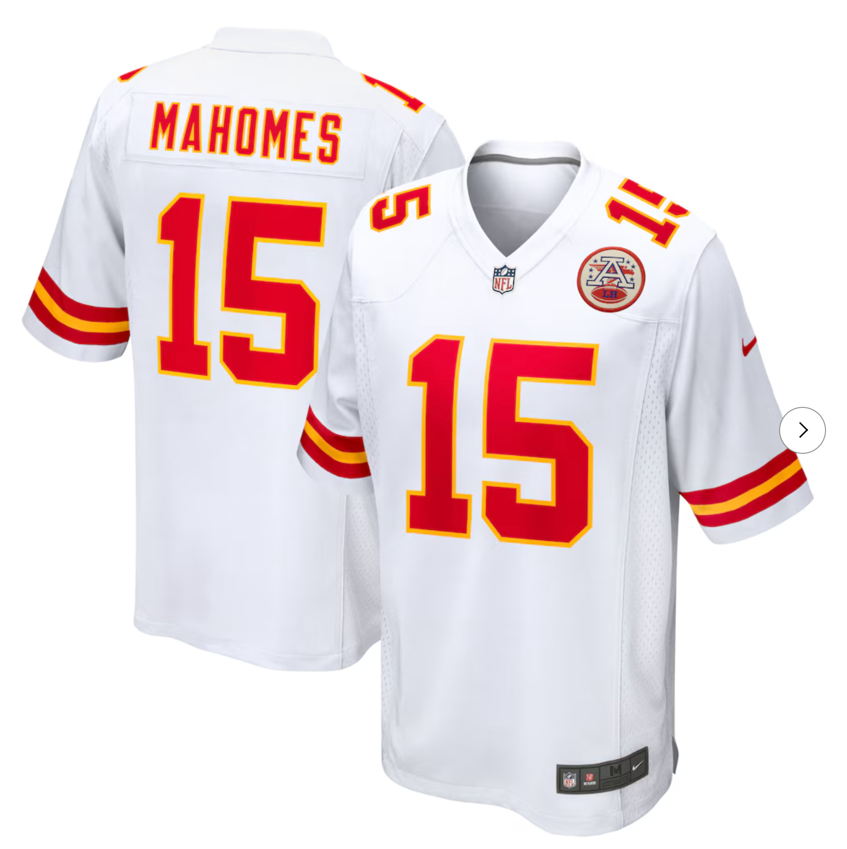 Patrick Mahomes Kansas City Chiefs Nike Game Jersey - White