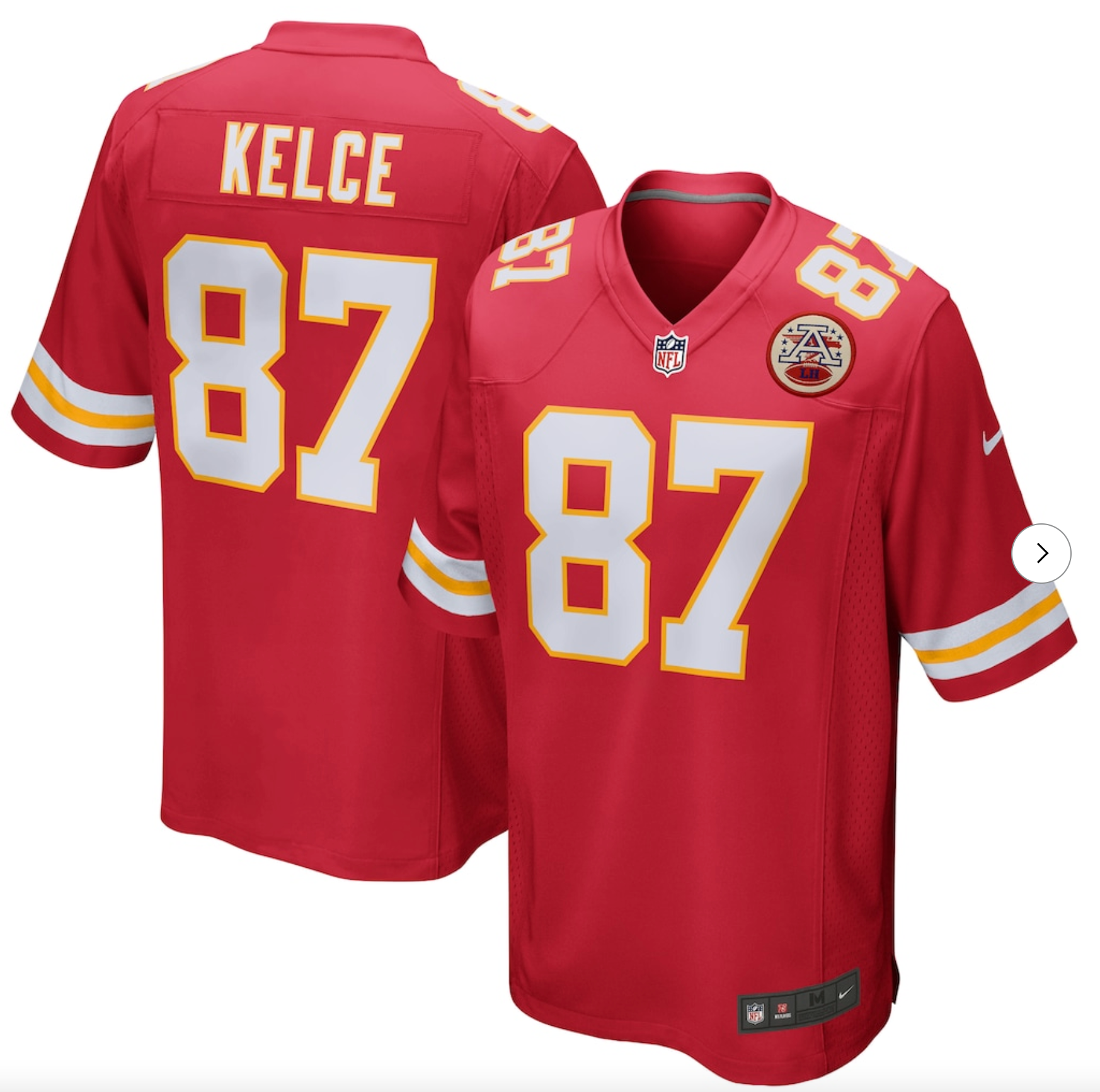 Travis Kelce Kansas City Chiefs Nike Game Jersey - Red