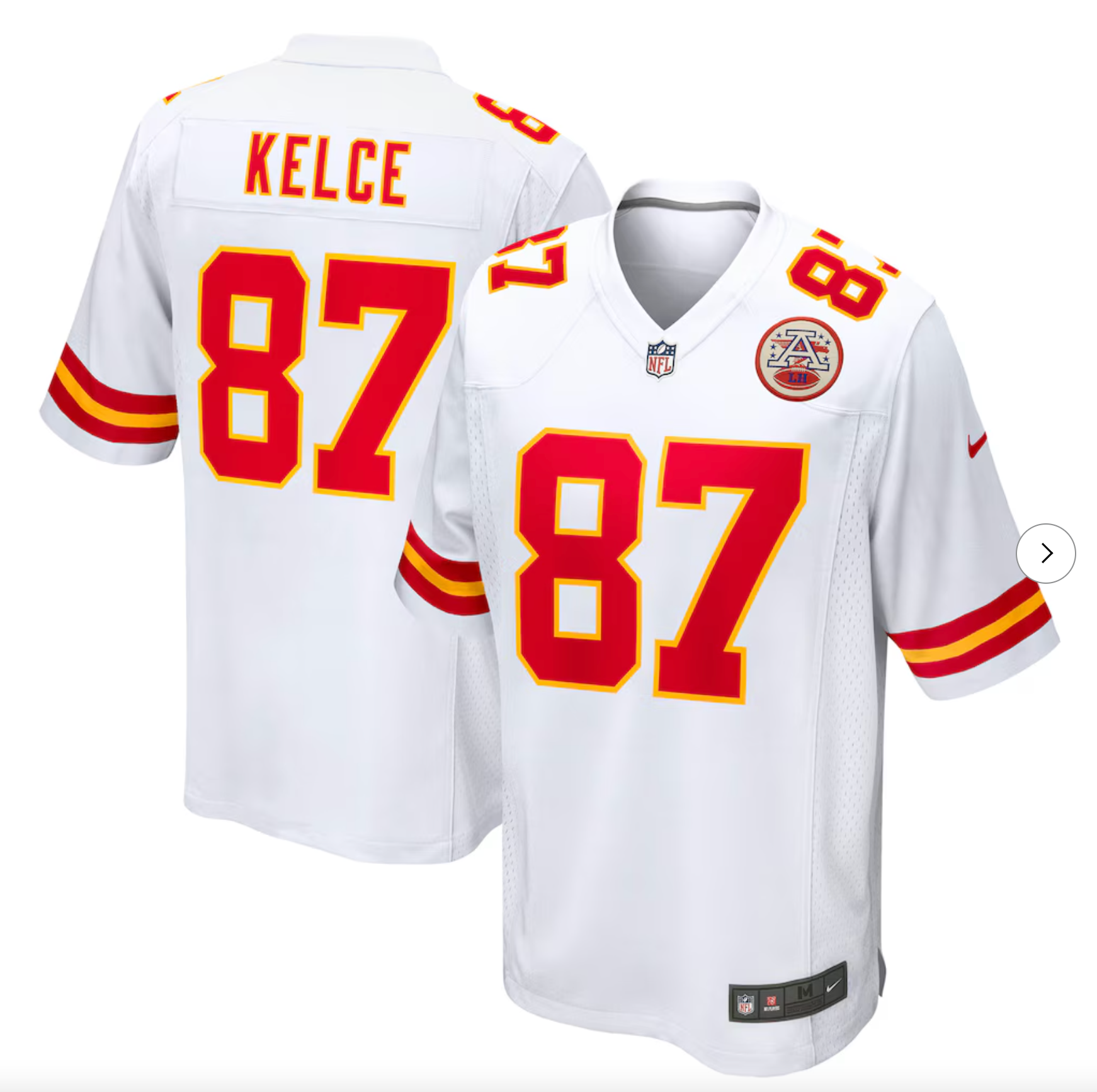 Travis Kelce Kansas City Chiefs Nike Game Jersey - White