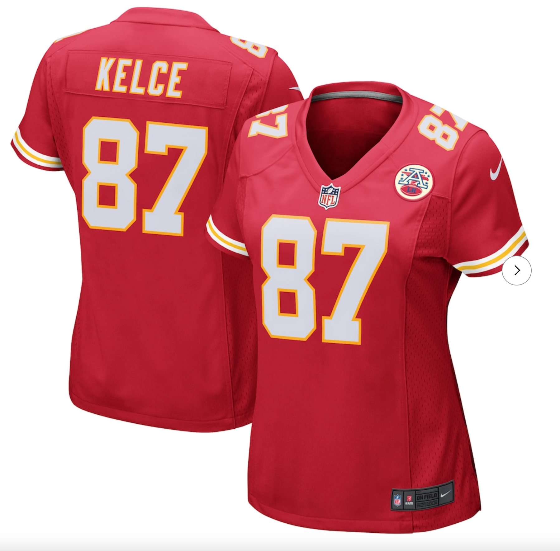 Travis Kelce Kansas City Chiefs Nike Women's Game Jersey - Red