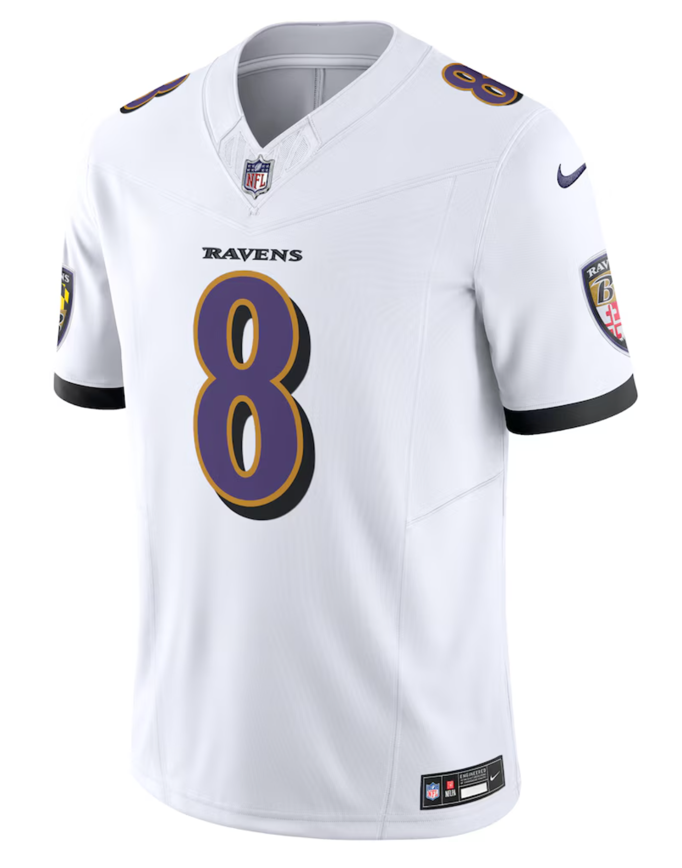 Men's Nike Lamar Jackson White Baltimore Ravens Vapor F.U.S.E. Limited Jersey