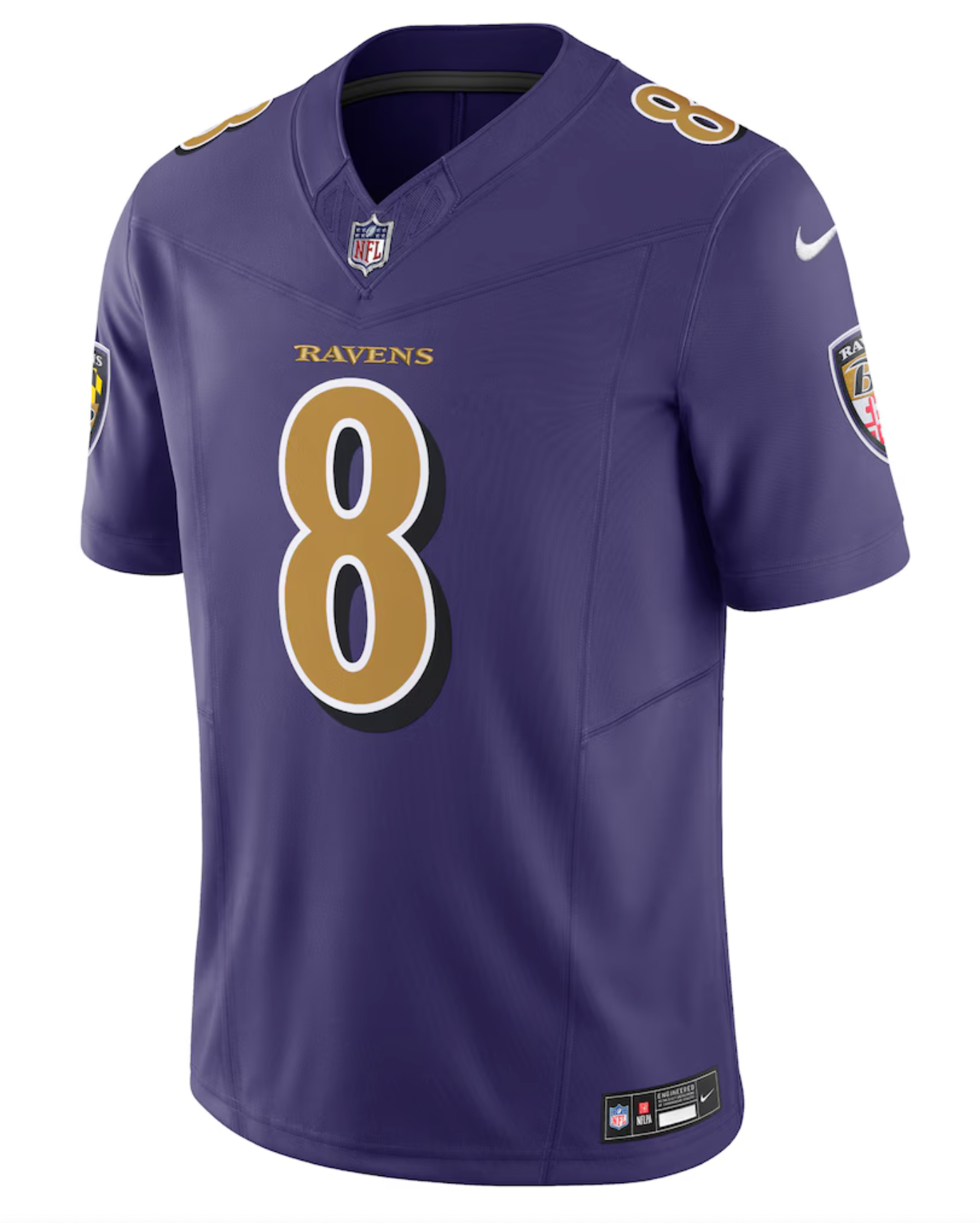 Men's Nike Lamar Jackson White Baltimore Ravens Vapor F.U.S.E. Limited Jersey