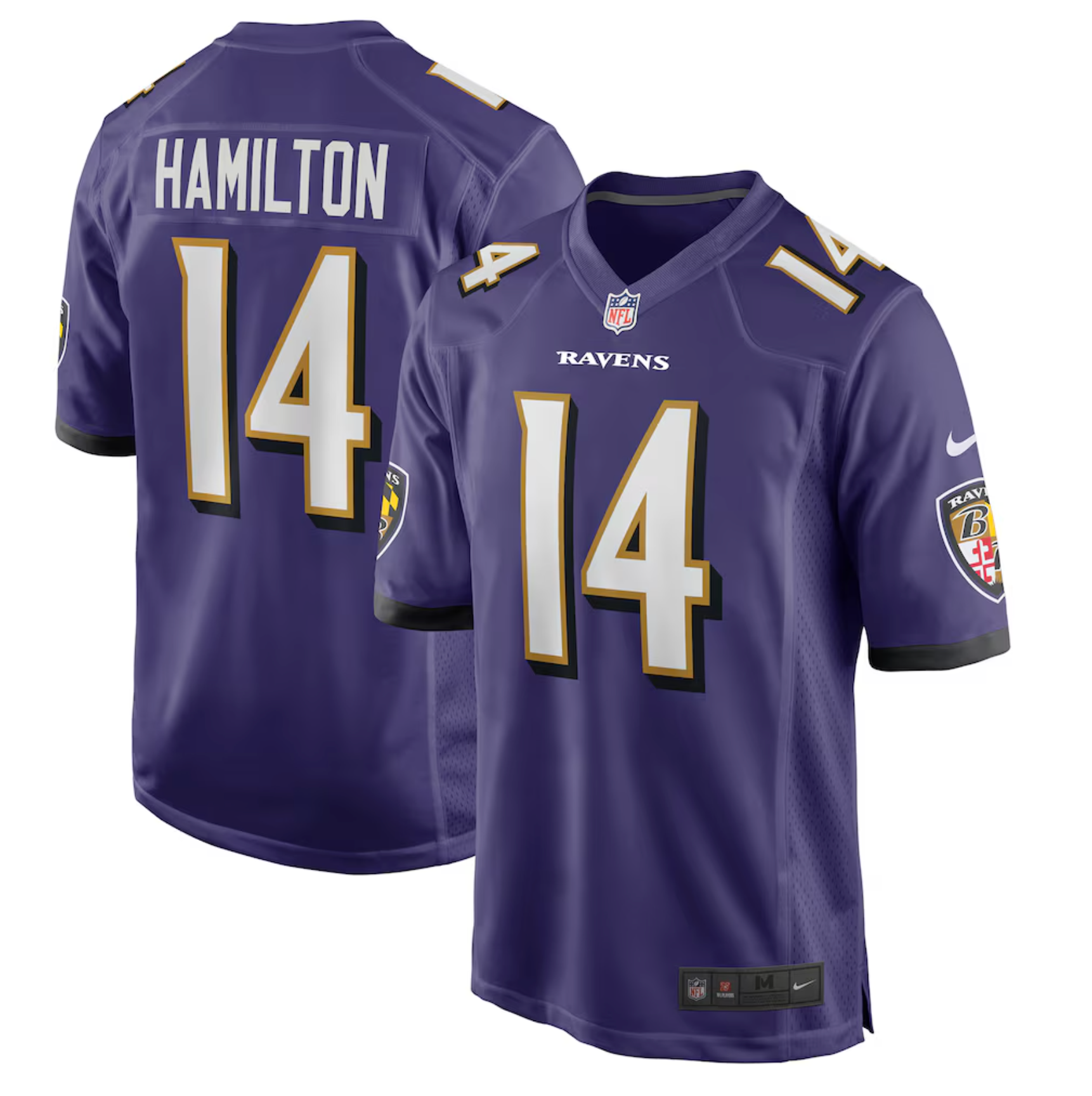 Kyle Hamilton Baltimore Ravens Nike Player Game Jersey - Purple
