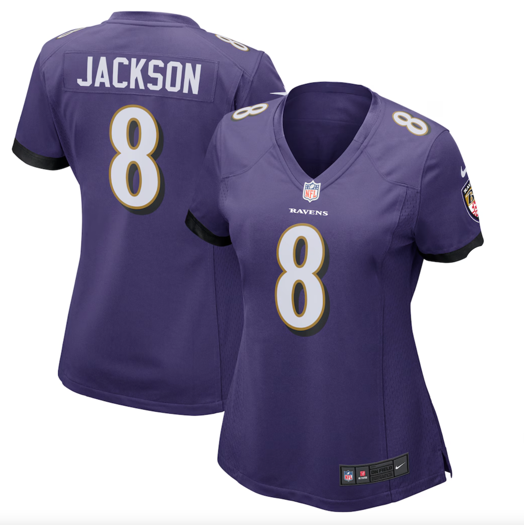 Lamar Jackson Baltimore Ravens Nike Women's Game Jersey - Purple