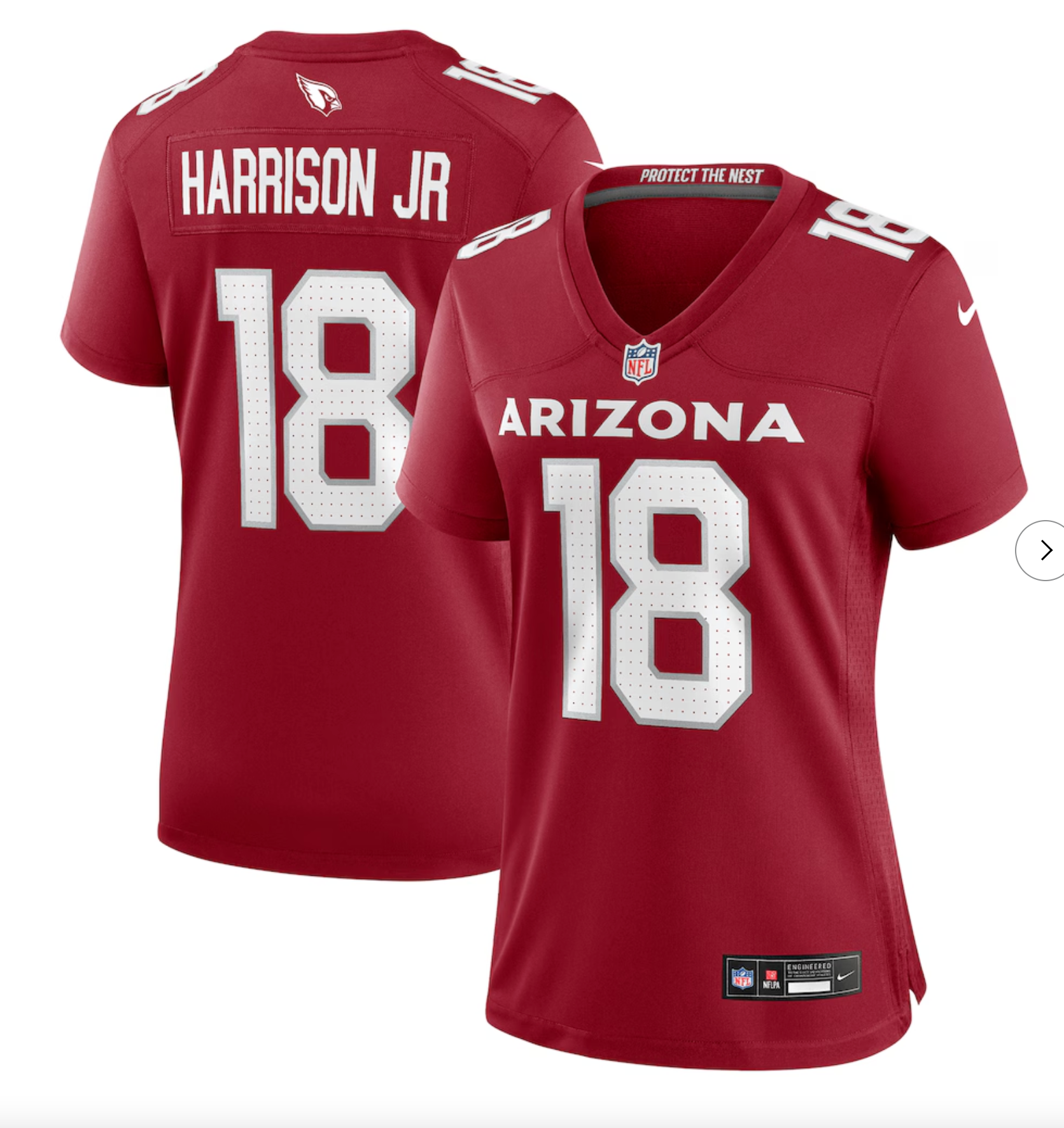 Marvin Harrison Jr. Arizona Cardinals Nike Women's Player Game Jersey - Cardinal