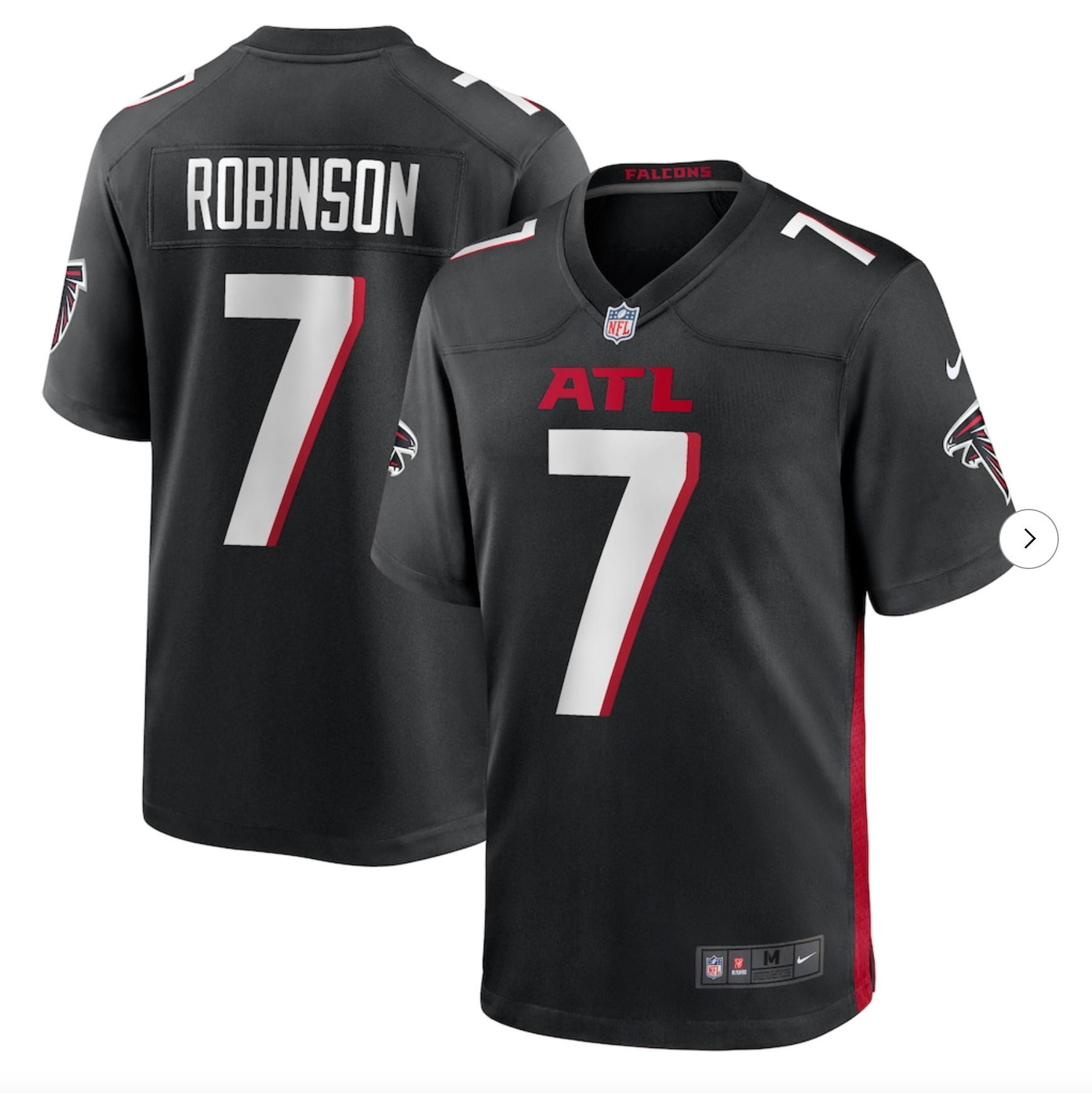 Bijan Robinson Atlanta Falcons Nike Game Jersey - Black