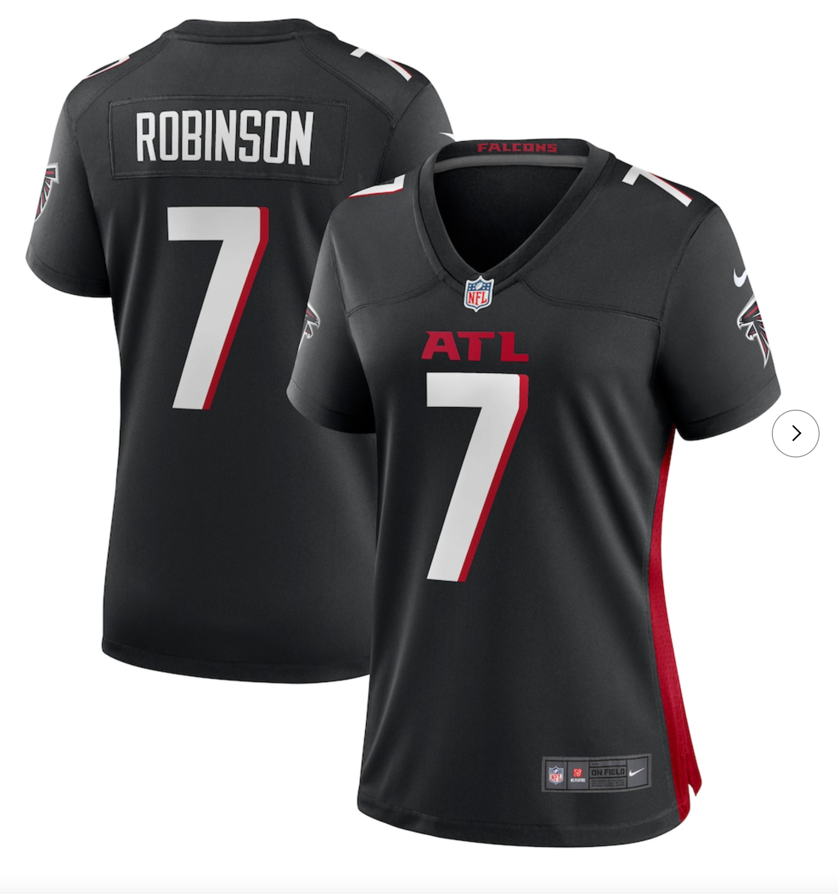 Bijan Robinson Atlanta Falcons Nike Women's Player Jersey - Black