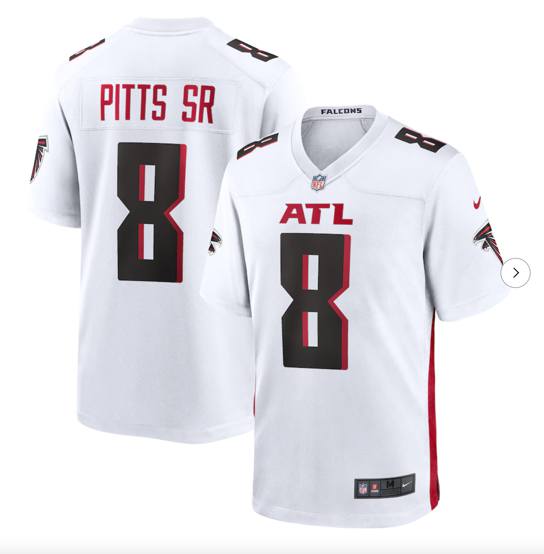 Kyle Pitts Sr. Atlanta Falcons Nike Alternate Game Jersey - White