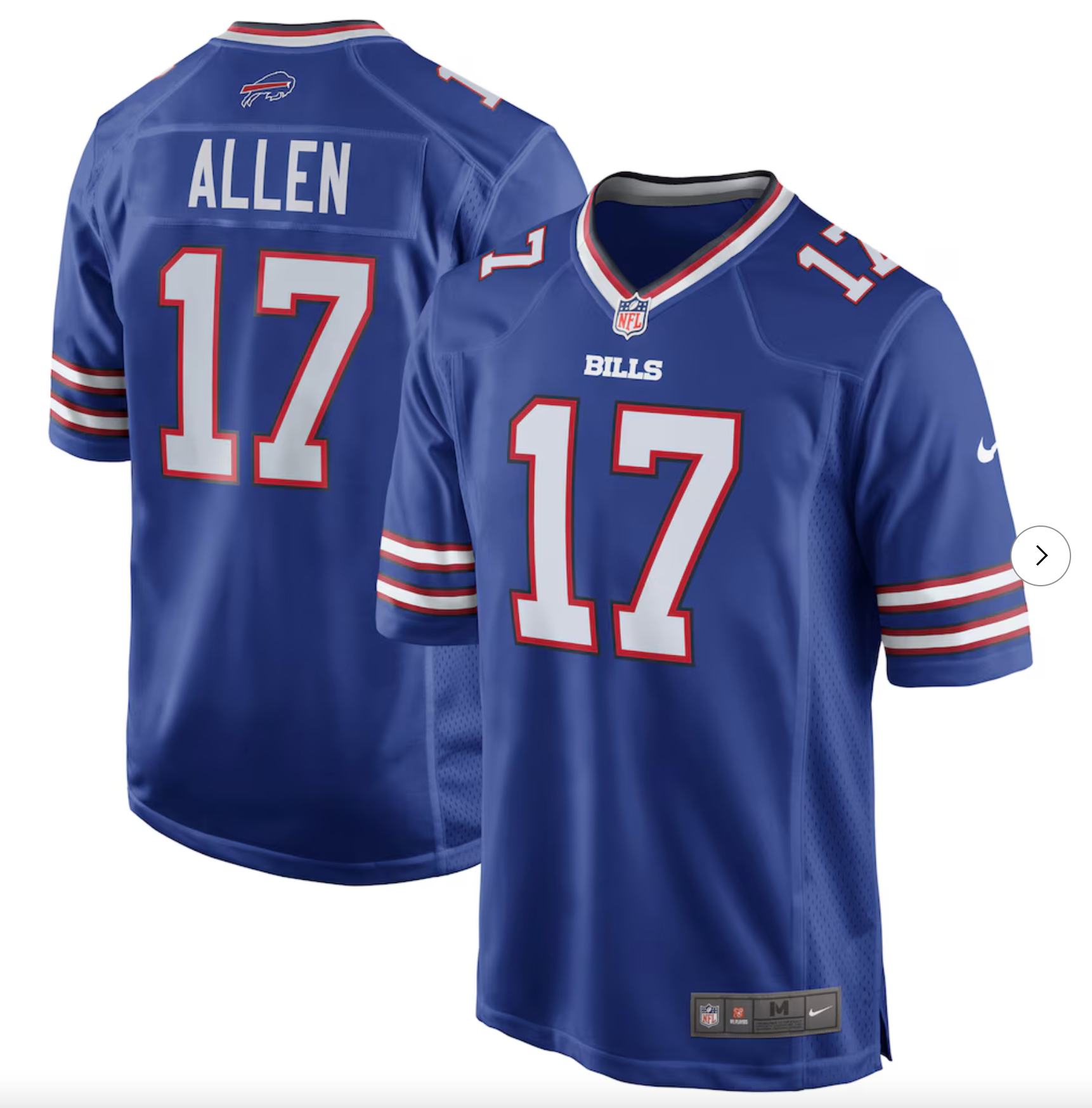 Josh Allen Buffalo Bills Nike Team Game Player Jersey - Royal