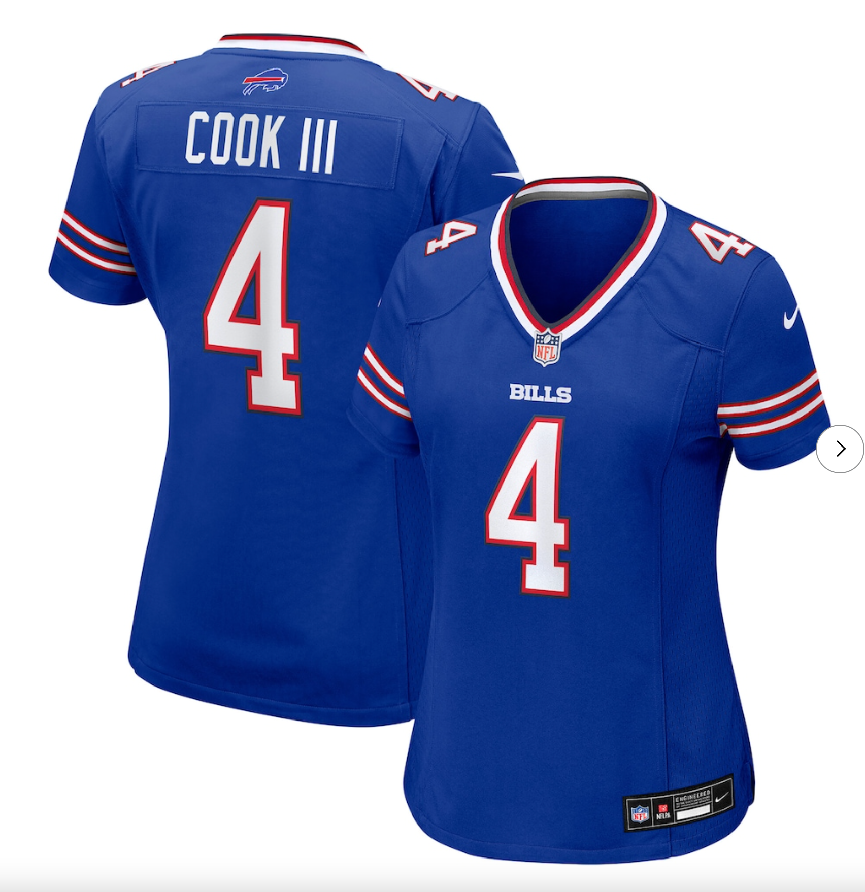 James Cook III Buffalo Bills Nike Women's Team Game Jersey - Royal