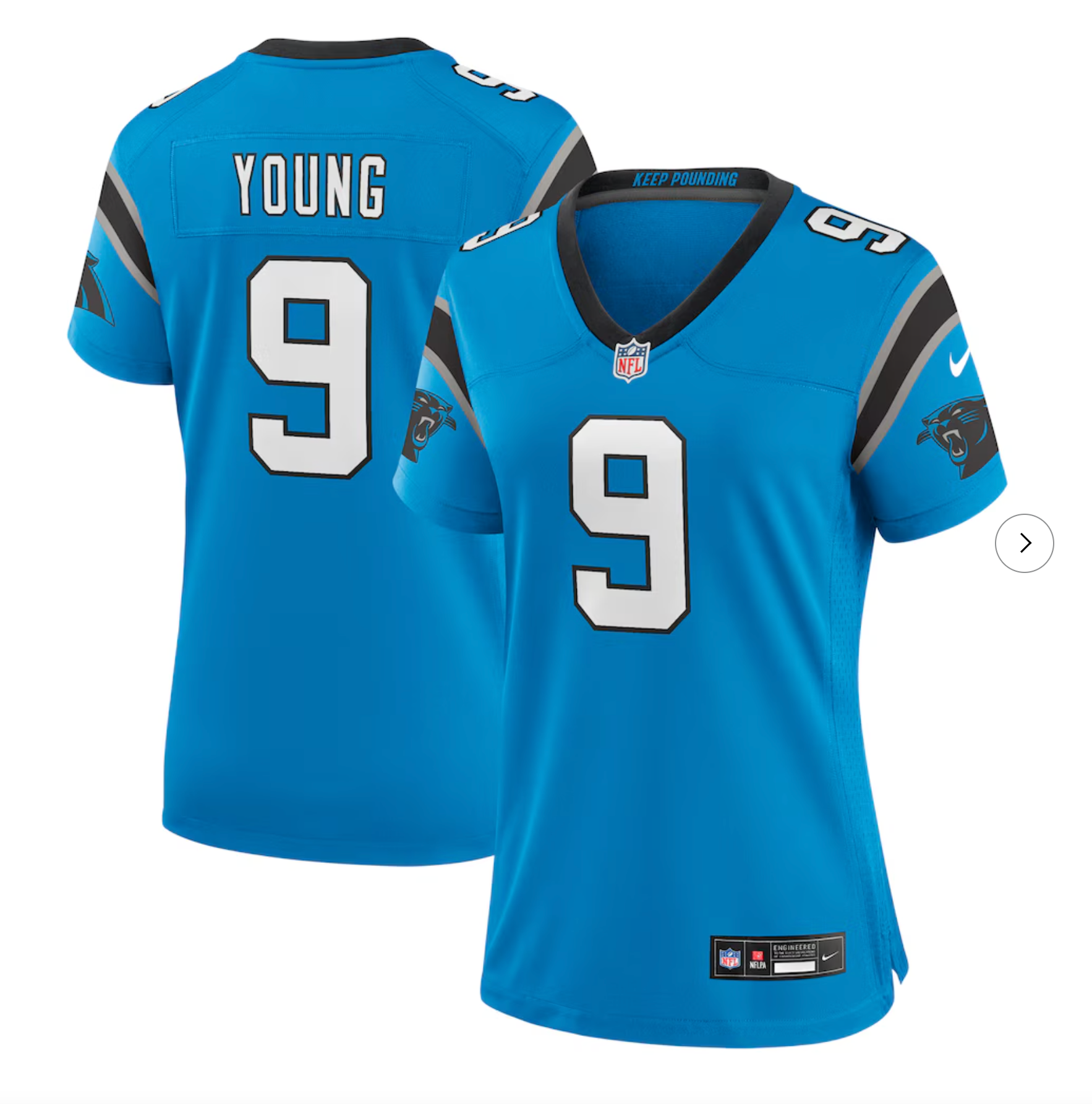 Bryce Young Carolina Panthers Nike Women's Player Jersey - Blue