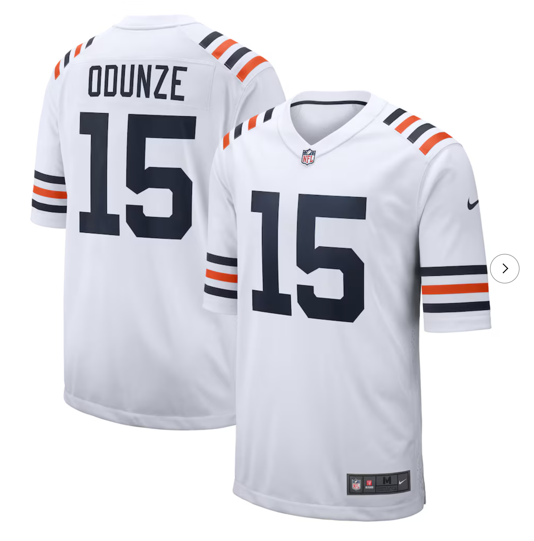 Rome Odunze Chicago Bears Nike Alternate Game Jersey - White