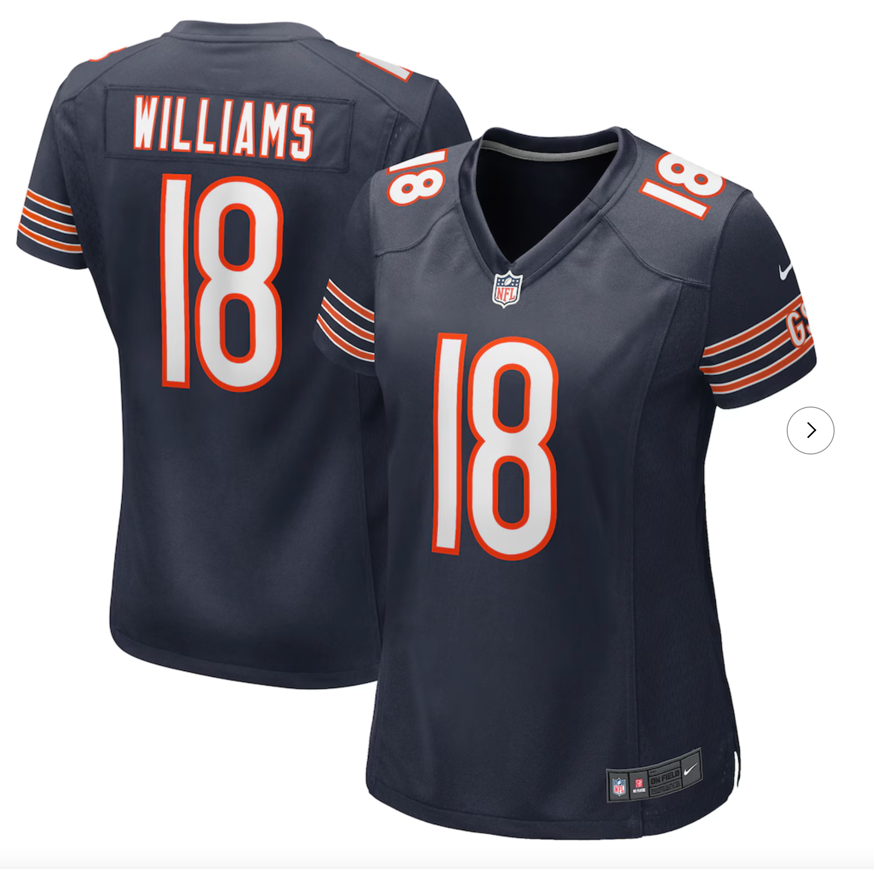 Caleb Williams Chicago Bears Nike Women's Player Game Jersey - Navy