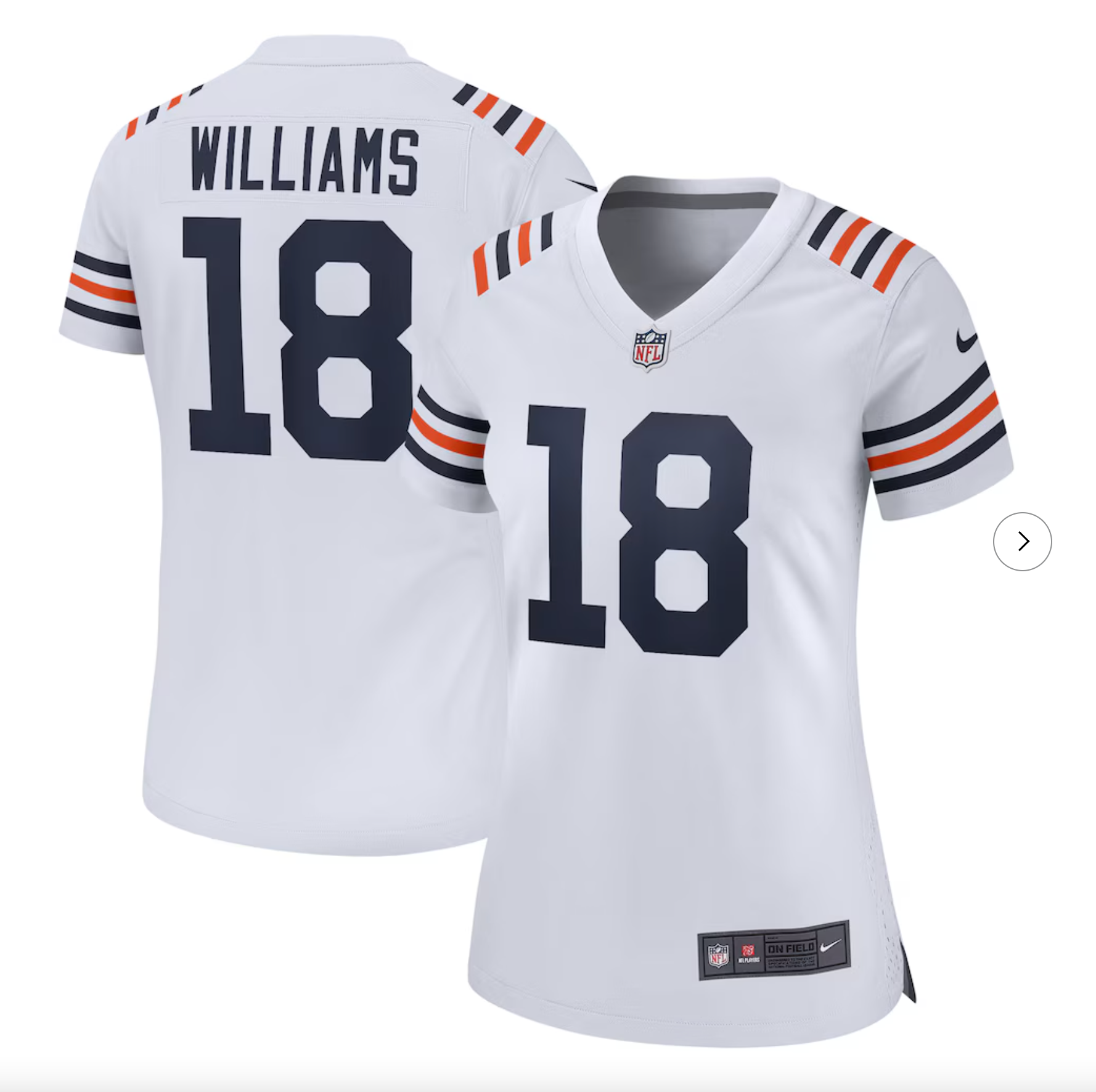 Caleb Williams Chicago Bears Nike Women's 2nd Alternate Game Player Jersey - White