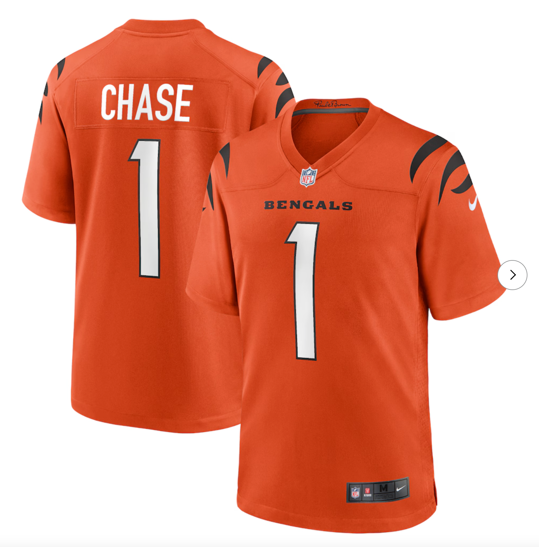 Ja'Marr Chase Cincinnati Bengals Nike Game Jersey - Orange