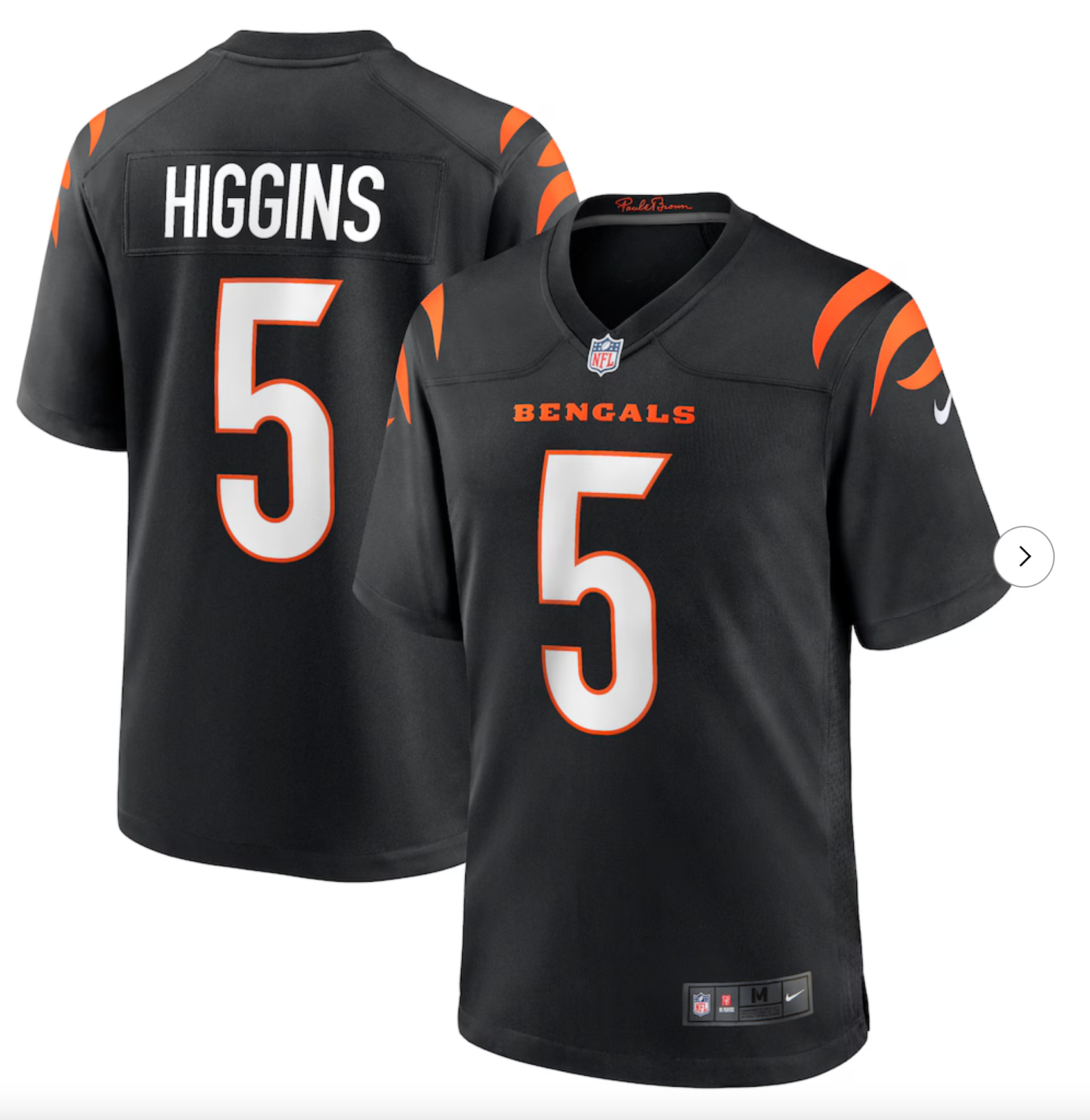 Tee Higgins Cincinnati Bengals Nike Game Player Jersey - Black