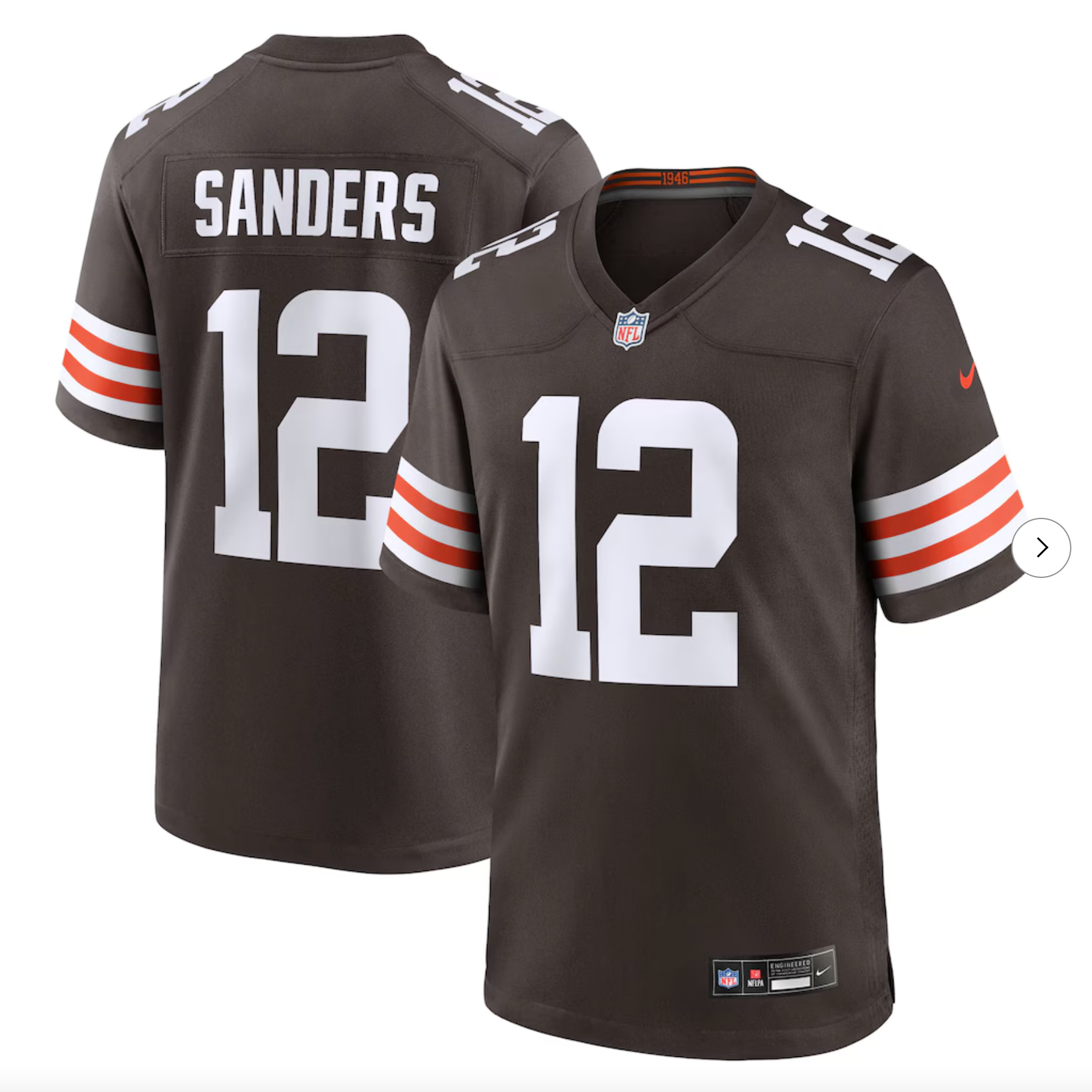 Shedeur Sanders Cleveland Browns Nike 2025 NFL Draft Game Jersey - Brown