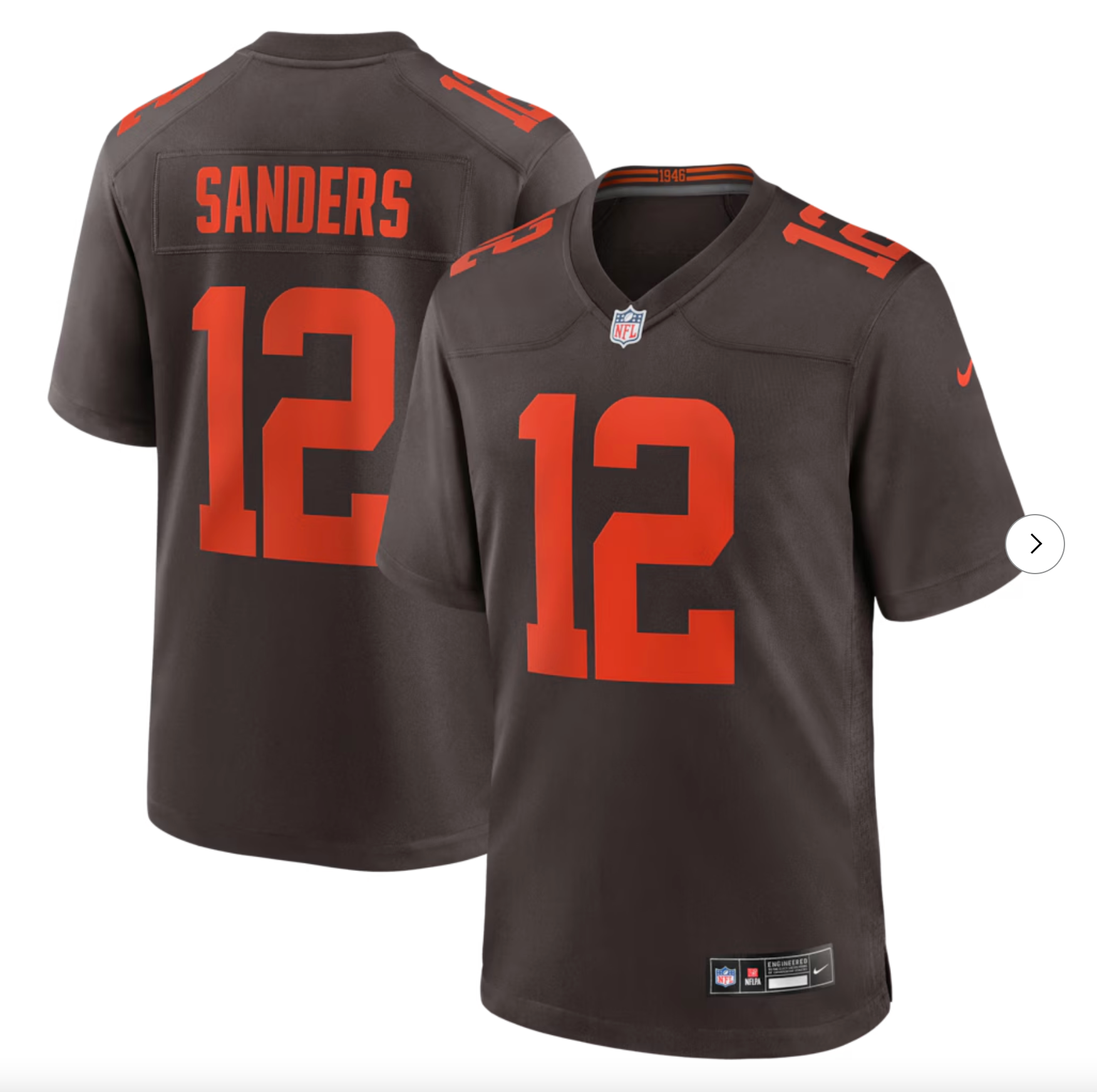 Shedeur Sanders Cleveland Browns Nike Alpha Dawg Game Jersey - Brown