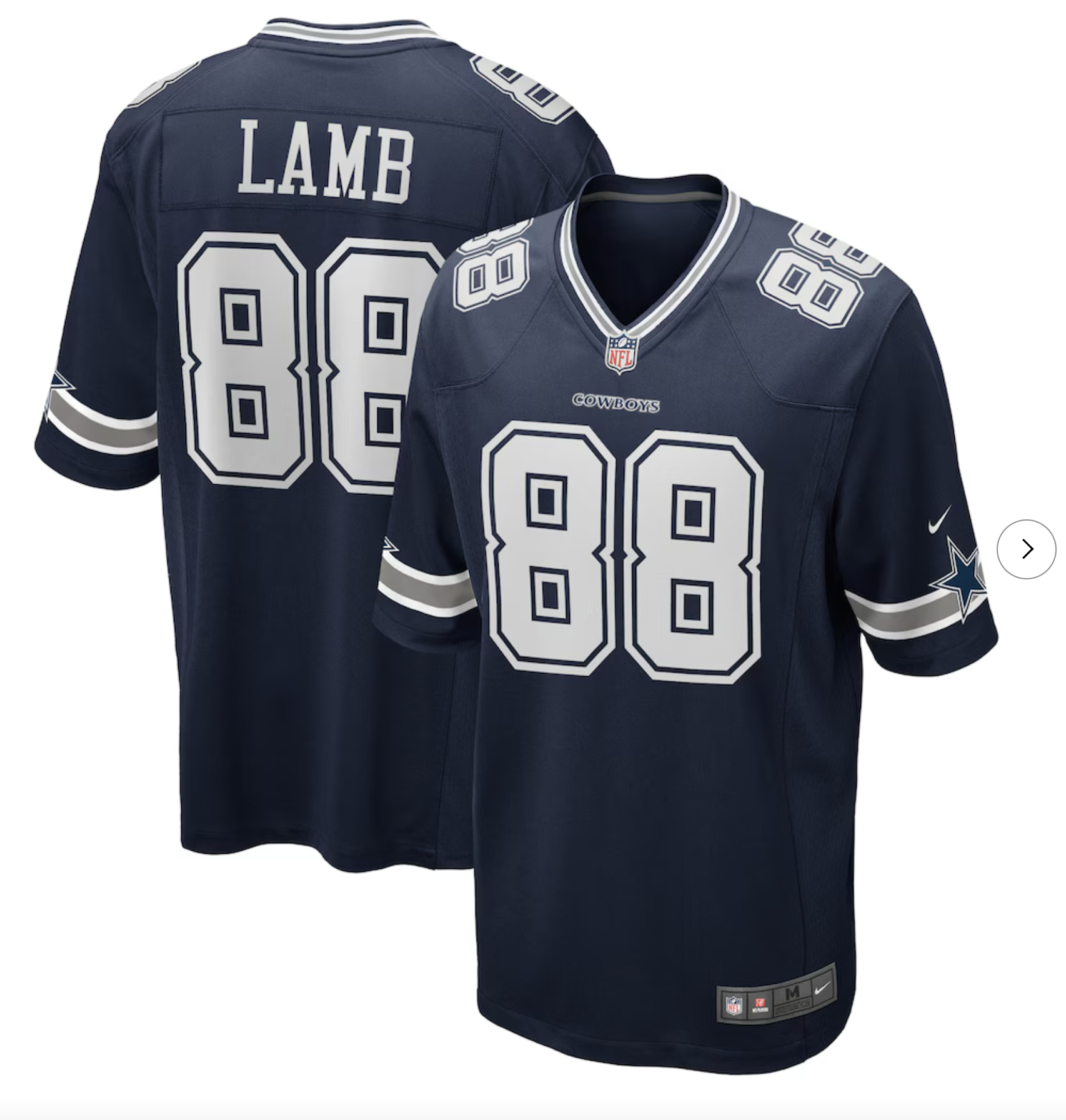 CeeDee Lamb Dallas Cowboys Nike Game Jersey - Navy