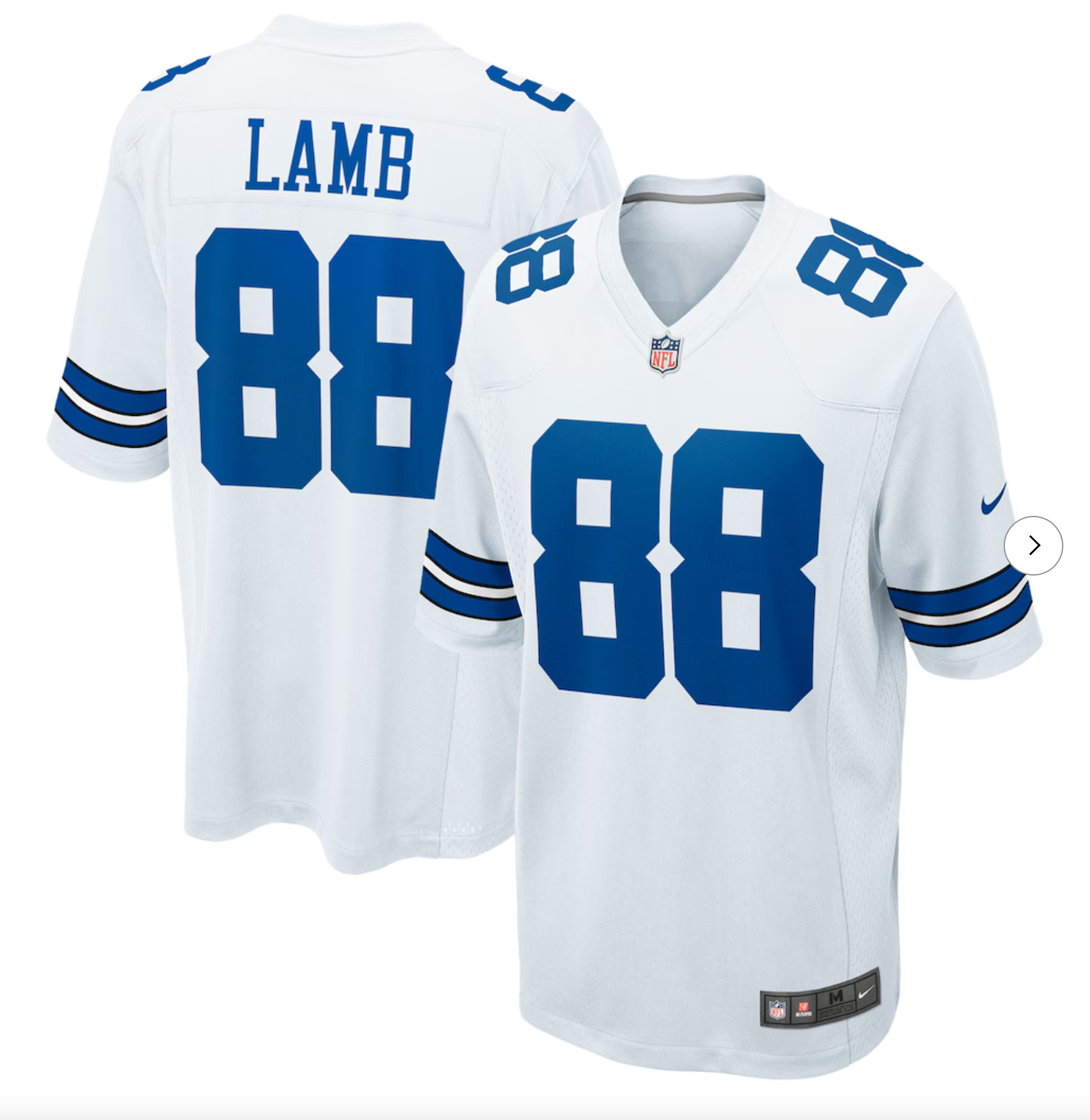 CeeDee Lamb Dallas Cowboys Nike Game Jersey - White