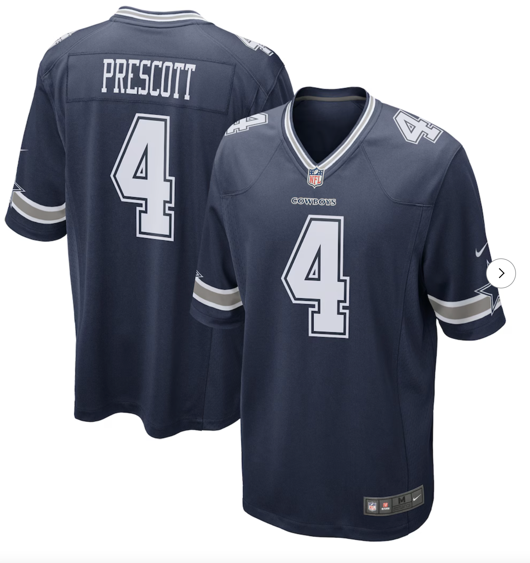 Dak Prescott Dallas Cowboys Nike Game Team Jersey - Navy