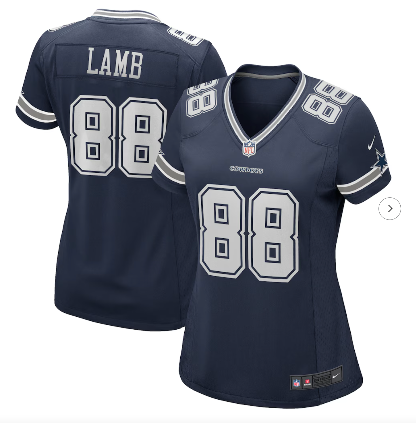 CeeDee Lamb Dallas Cowboys Nike Women's Game Jersey - Navy