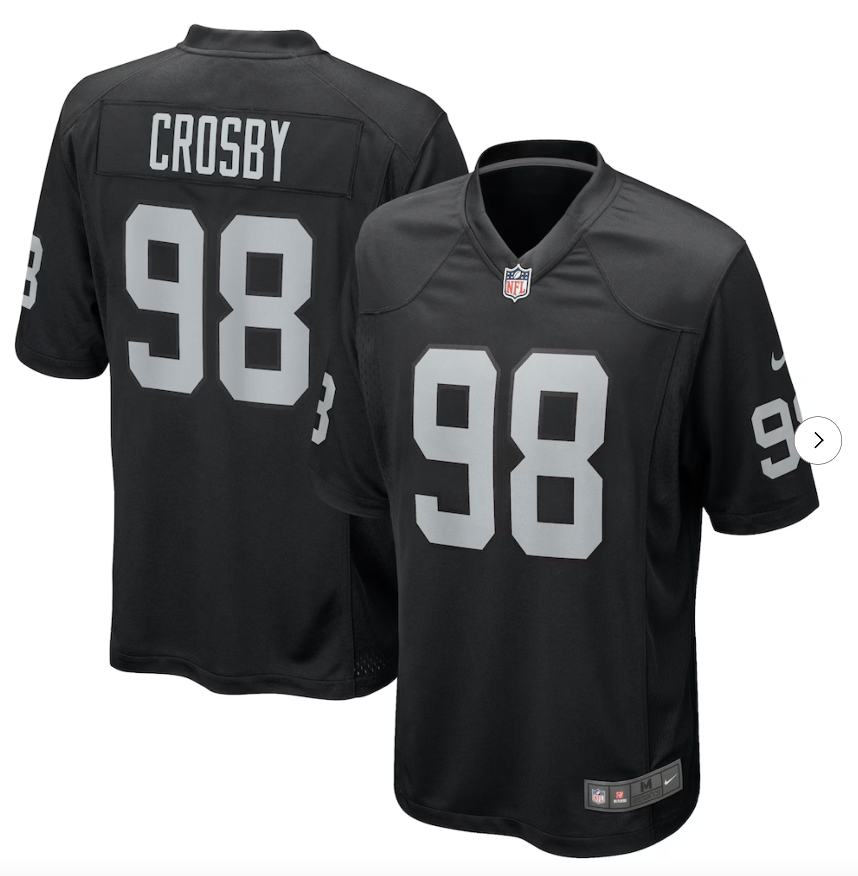 Maxx Crosby Las Vegas Raiders Nike Game Jersey - Black