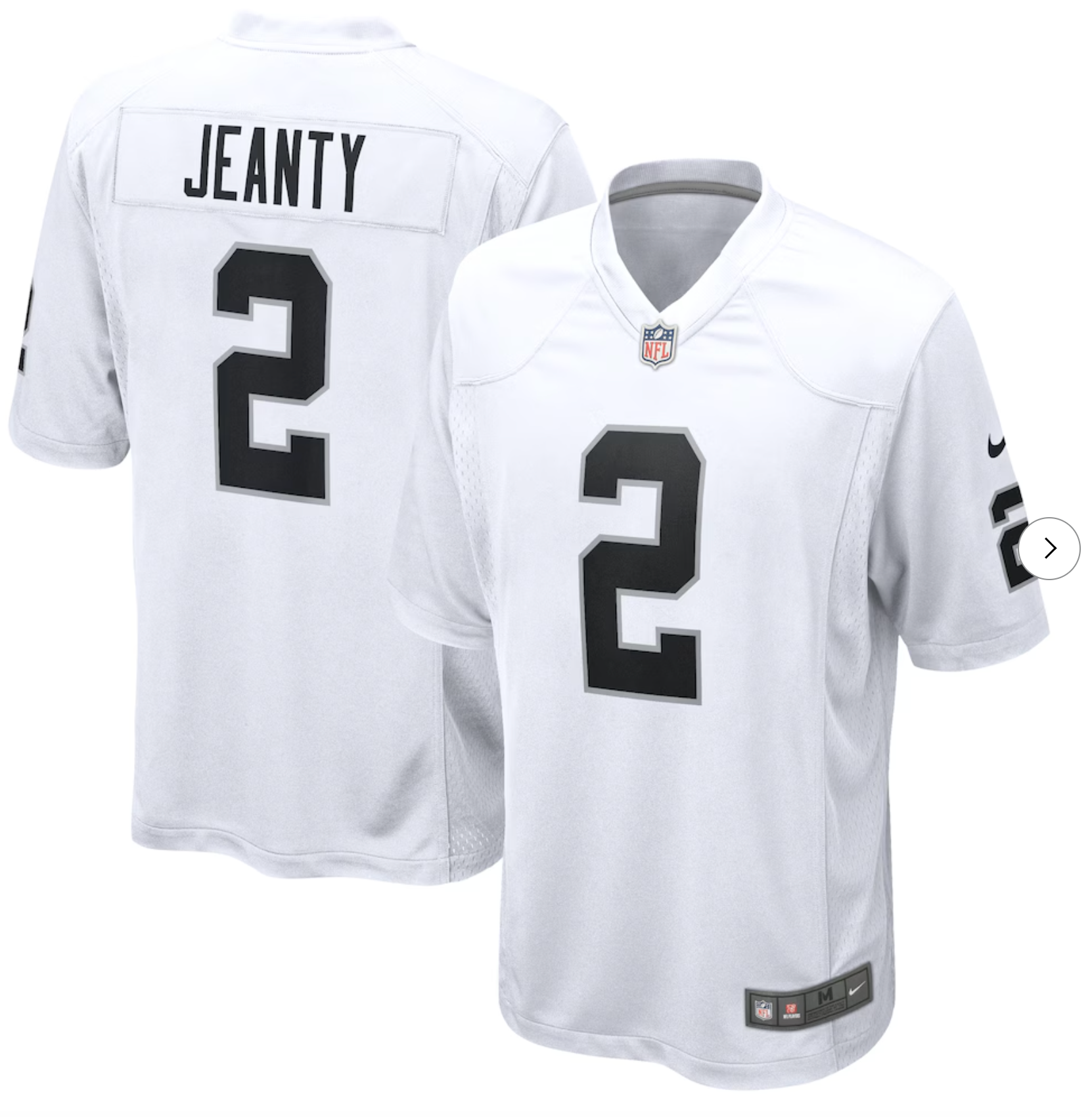 Ashton Jeanty Las Vegas Raiders Nike Game Jersey - White