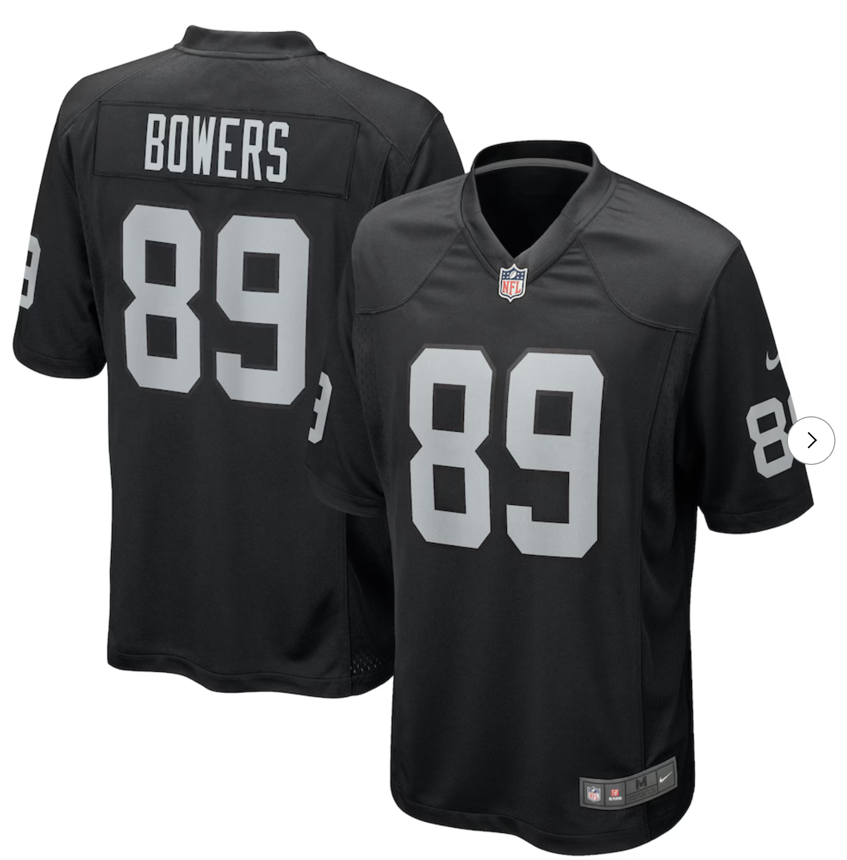 Brock Bowers Las Vegas Raiders Nike Player Game Jersey - Black