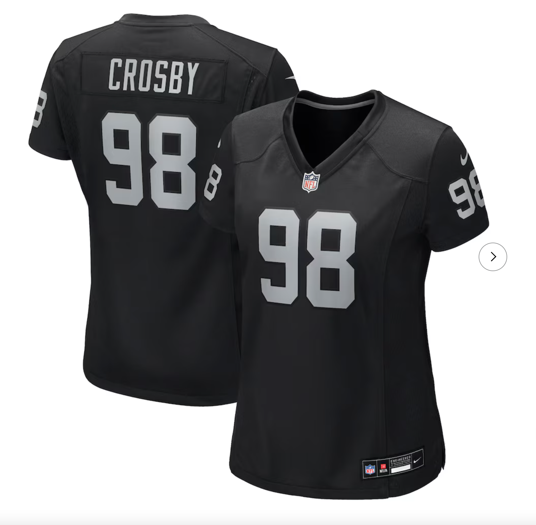 Maxx Crosby Las Vegas Raiders Nike Women's Jersey - Black