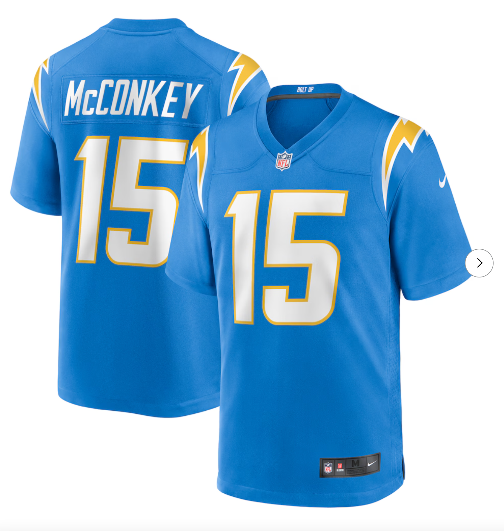 Ladd McConkey Los Angeles Chargers Nike Player Game Jersey - Powder Blue