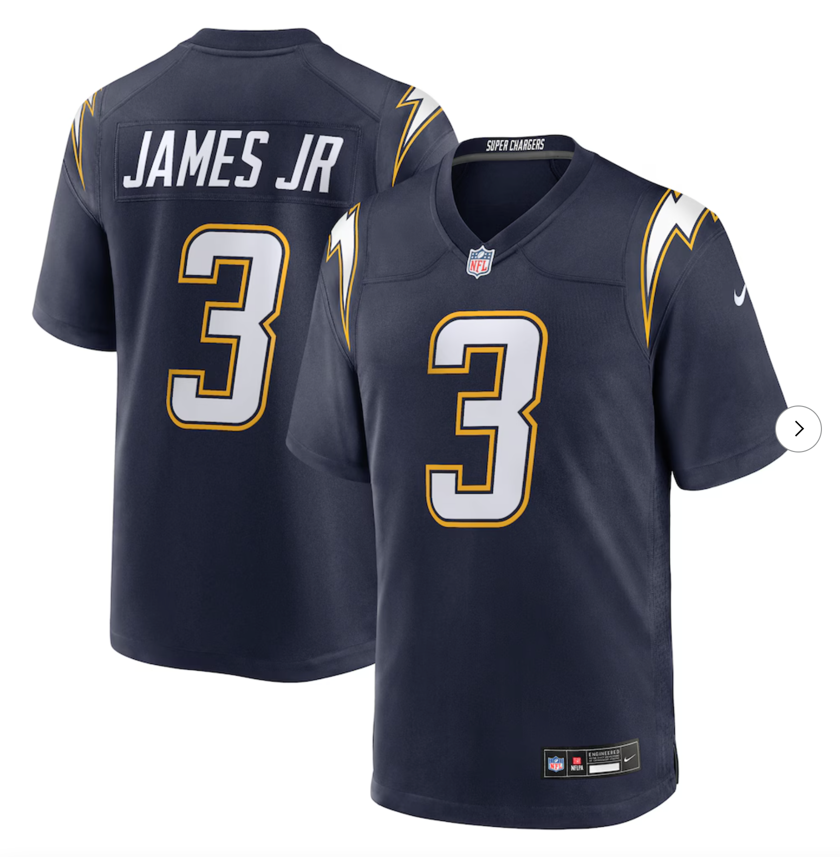 Derwin James Jr. Los Angeles Chargers Nike Alternate Super Chargers Game Jersey - Navy