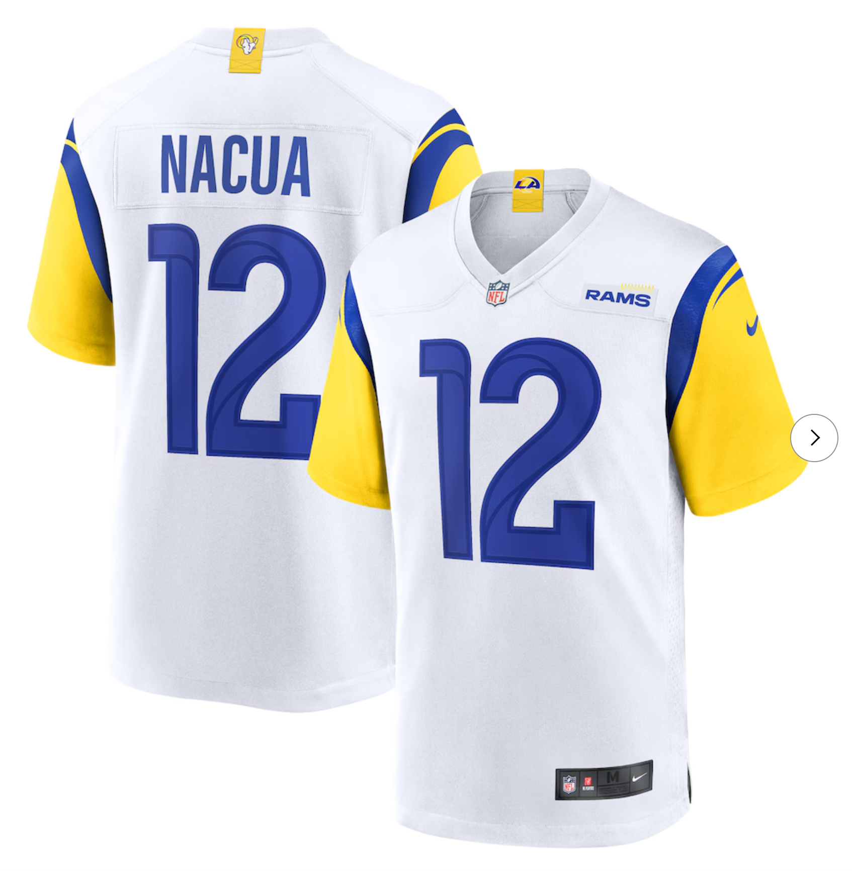 Puka Nacua Los Angeles Rams Nike Game Player Jersey - White