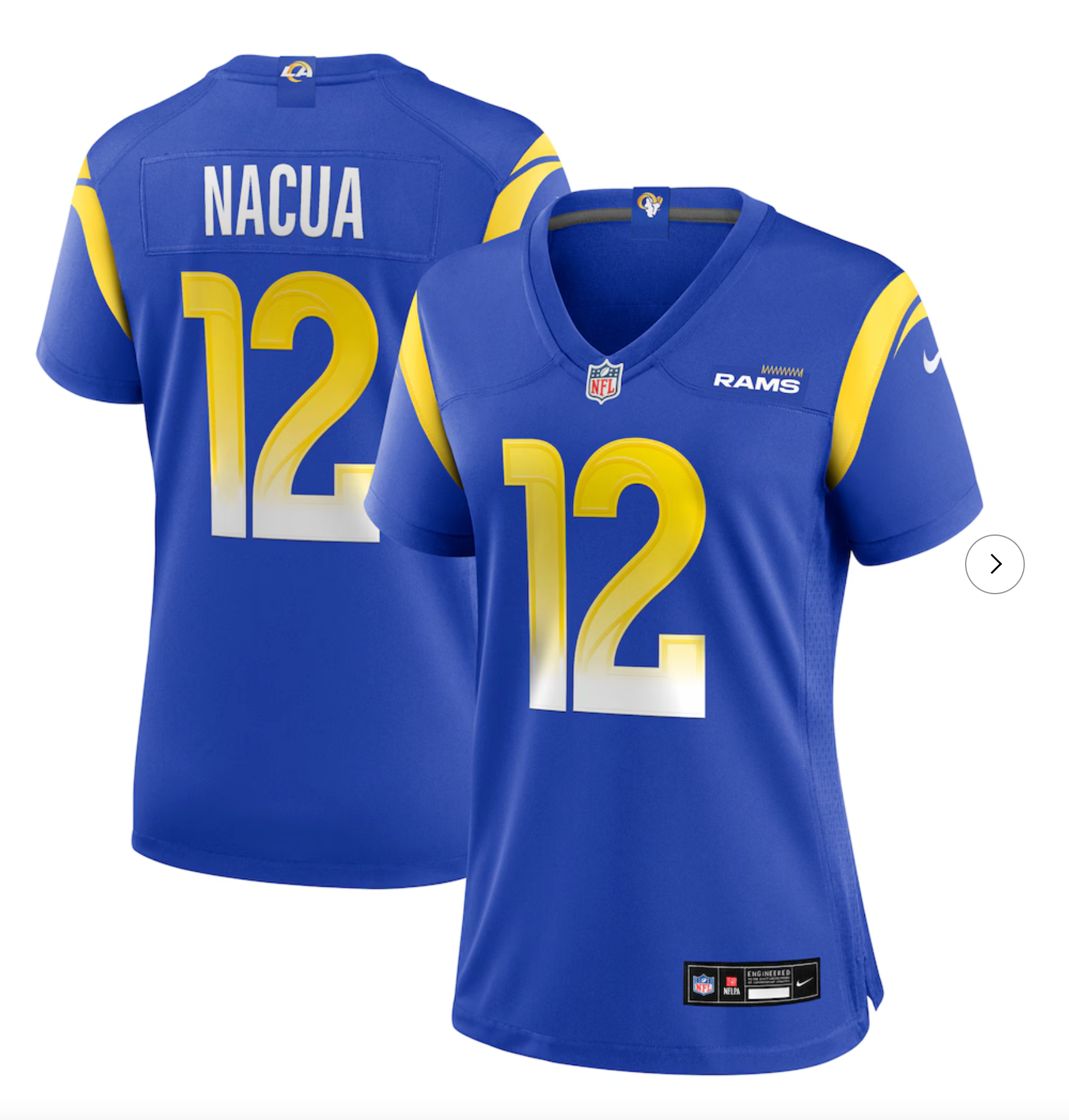 Puka Nacua Los Angeles Rams Nike Women's Game Player Jersey - Royal
