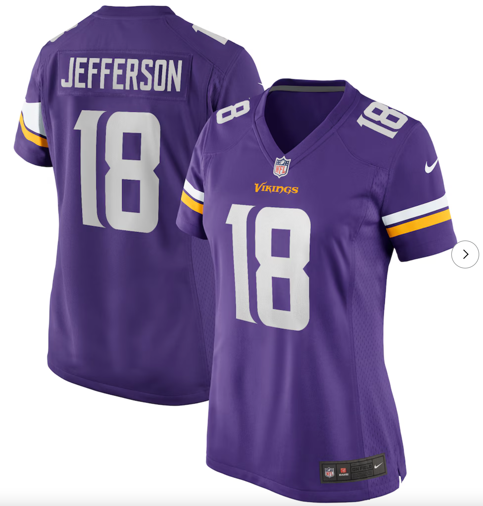 Justin Jefferson Minnesota Vikings Nike Women's Game Jersey - Purple